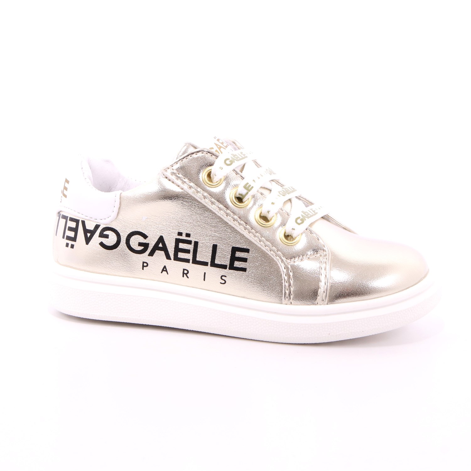 Scarpa Allacciata Gaelle Bambina Platino Scarpa Allacciata Gaelle Bambina Platino Scarpe 2 - G-742A