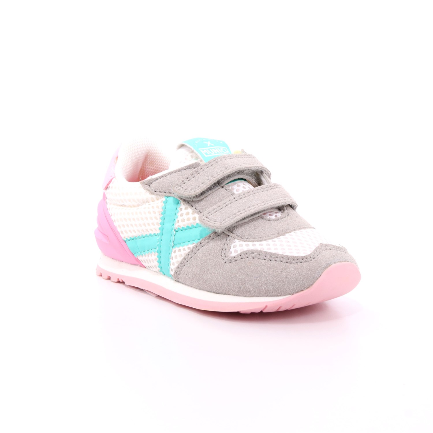 Scarpa Strappi Munich Bambina Grigio Scarpa Strappi Munich Bambina Grigio Scarpe 80 - 8820430