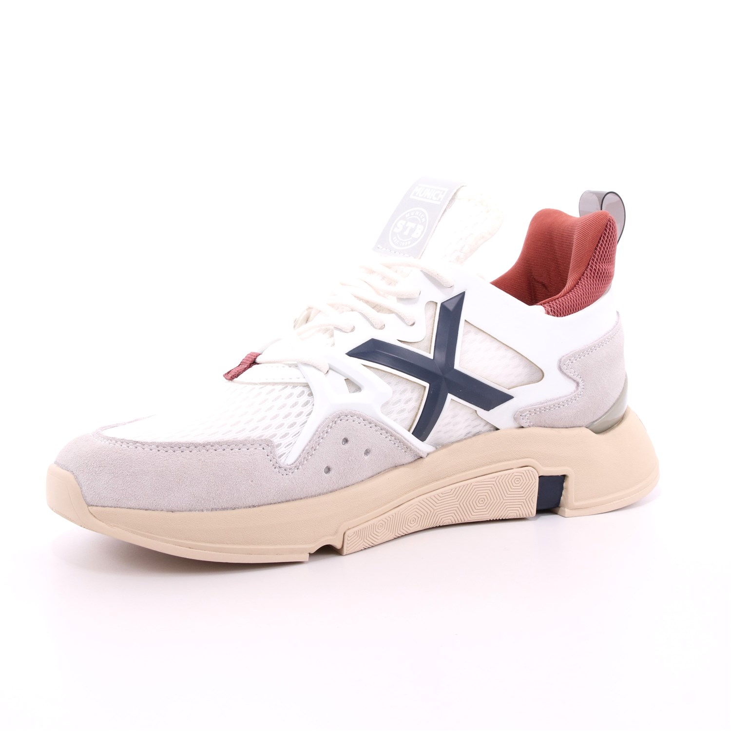 Scarpa Allacciata Munich Uomo Bianco Scarpa Allacciata Munich Uomo Bianco Scarpe 88 - 4172010