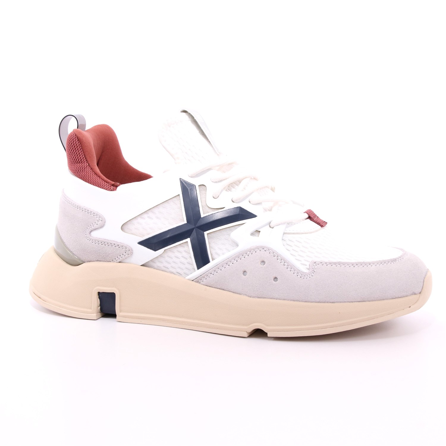 Scarpa Allacciata Munich Uomo Bianco Scarpa Allacciata Munich Uomo Bianco Scarpe 88 - 4172010