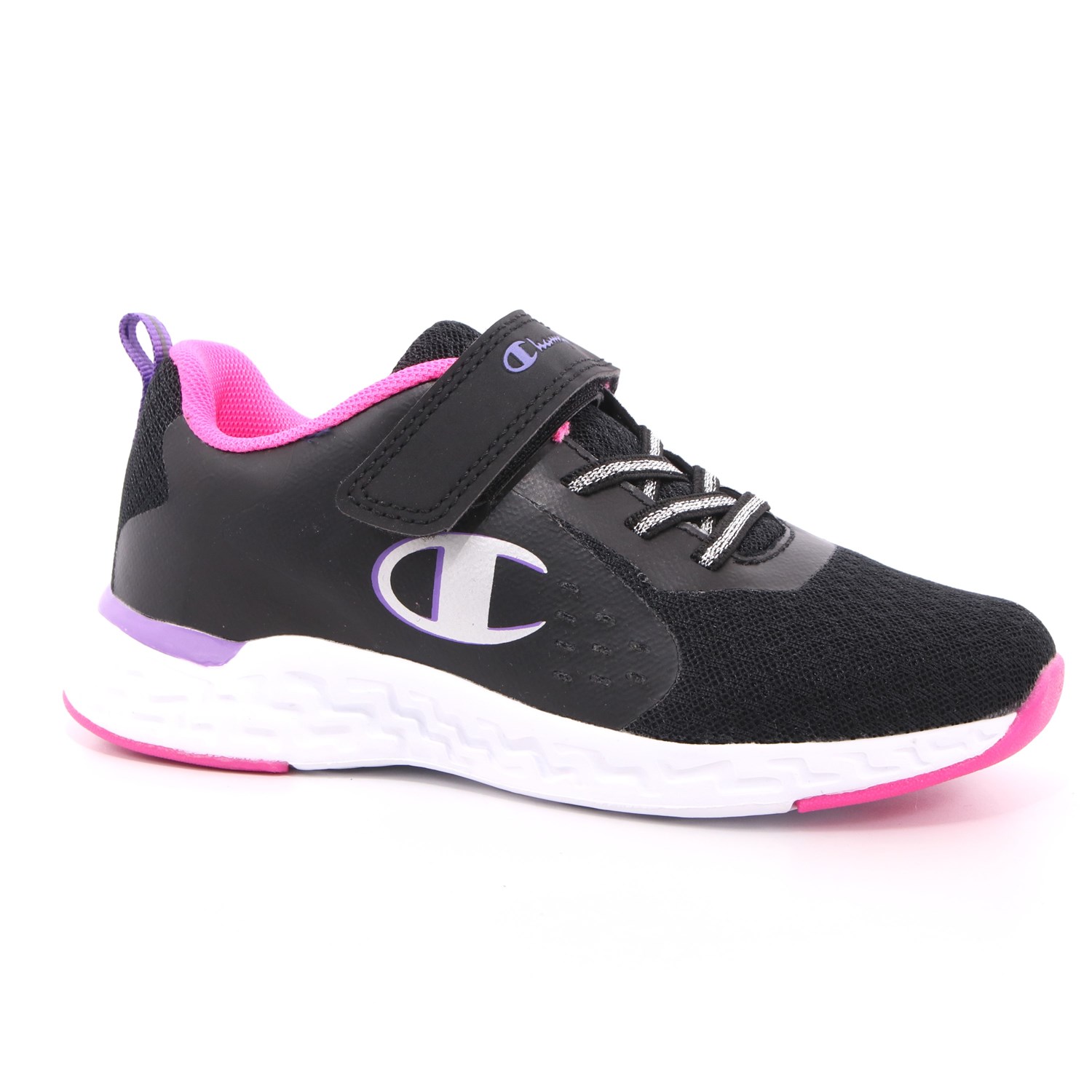 Scarpa Strappi + Elastico Champion Bambina Nero Scarpa Strappi + Elastico Champion Bambina Nero Scarpe 702 - S32125