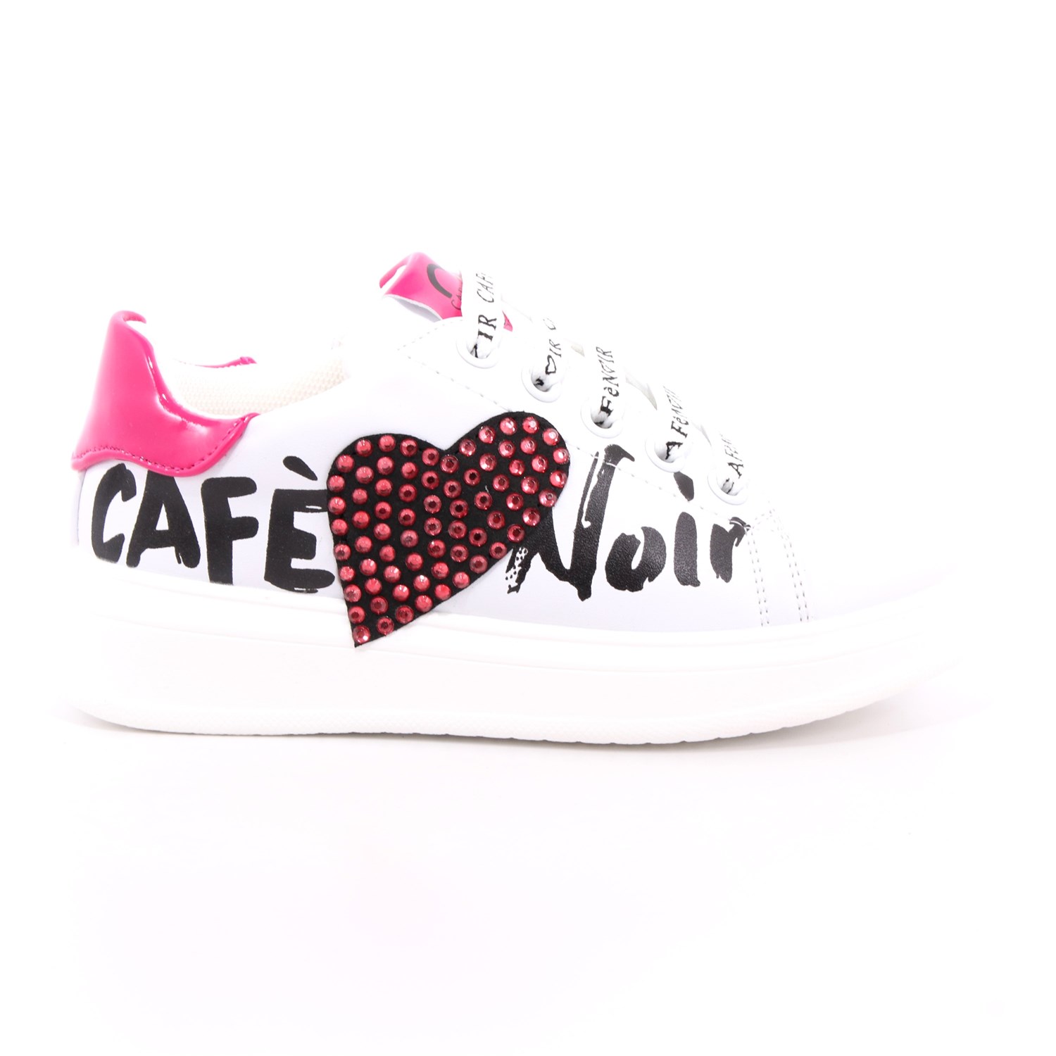 Scarpa Allacciata Cafè Noir Bambina Bianco Scarpa Allacciata Cafè Noir Bambina Bianco Scarpe 20 - C-1000A