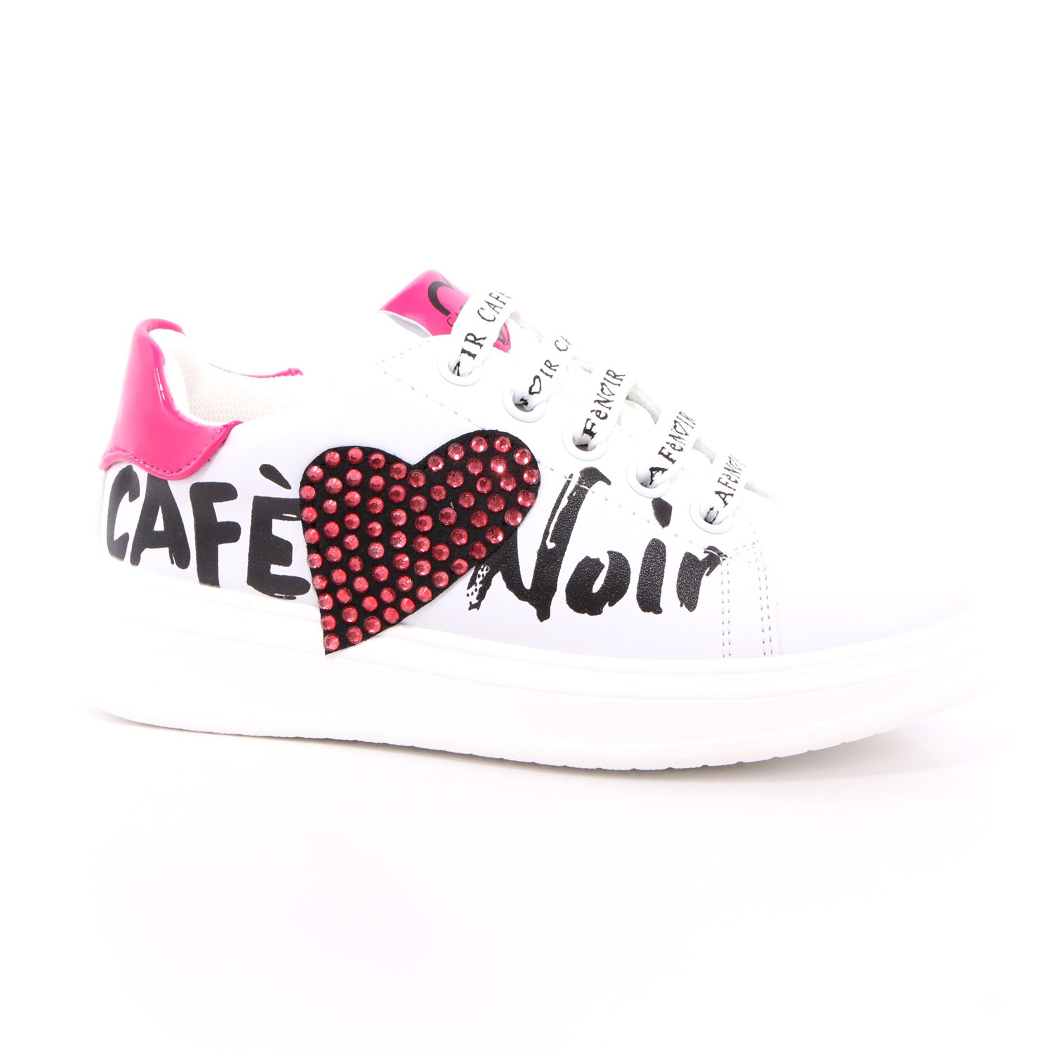 Scarpa Allacciata Cafè Noir Bambina Bianco Scarpa Allacciata Cafè Noir Bambina Bianco Scarpe 20 - C-1000A