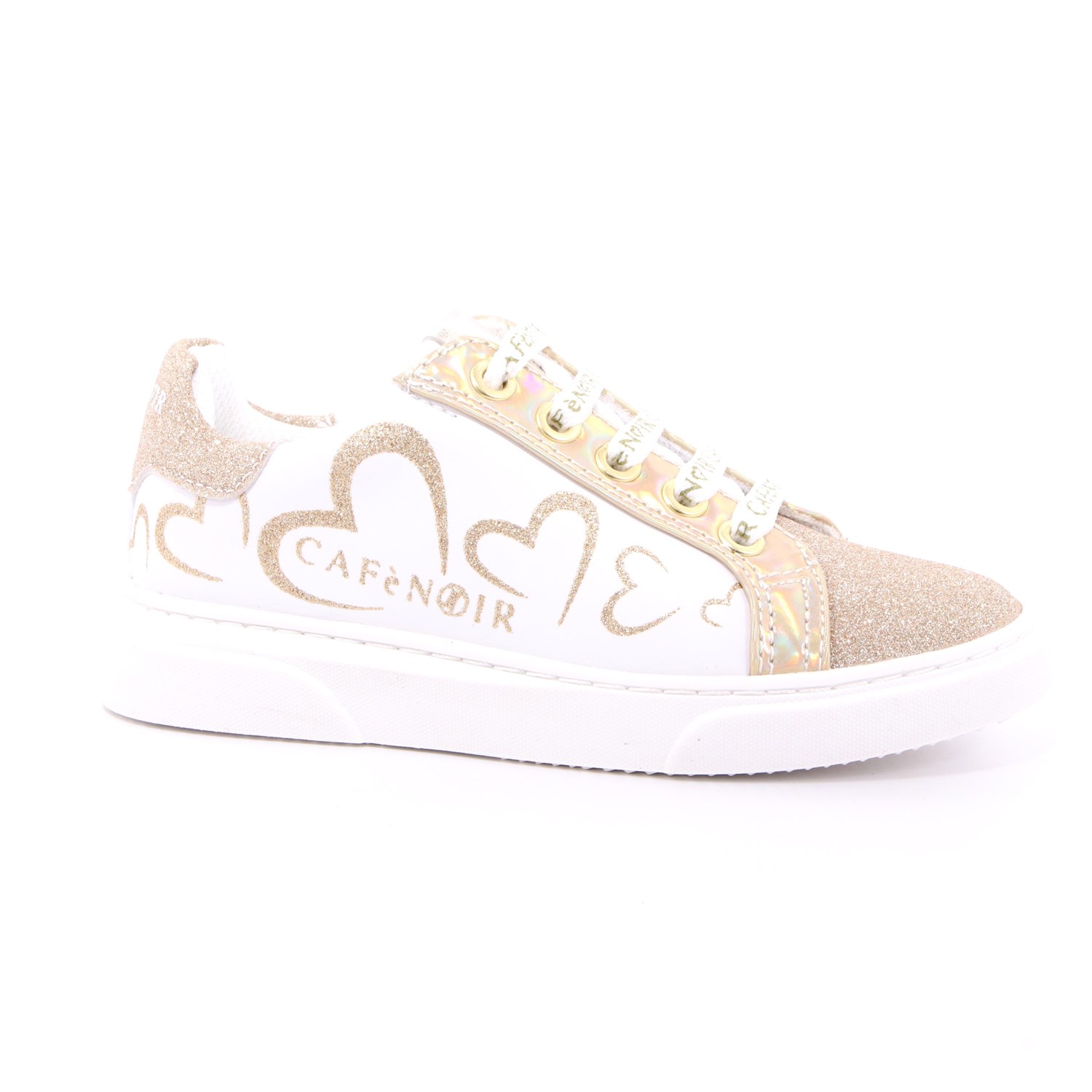 Scarpa Allacciata Cafè Noir Bambina Platino Scarpa Allacciata Cafè Noir Bambina Platino Scarpe 22 - C-1020B