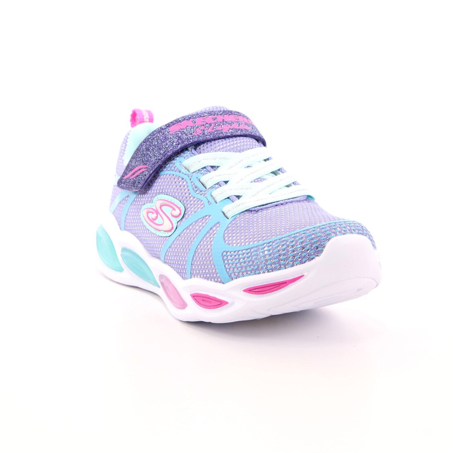 Scarpa Strappi + Elastico Skechers Bambina Argento Scarpa Strappi + Elastico Skechers Bambina Argento Scarpe 128 - 302042L