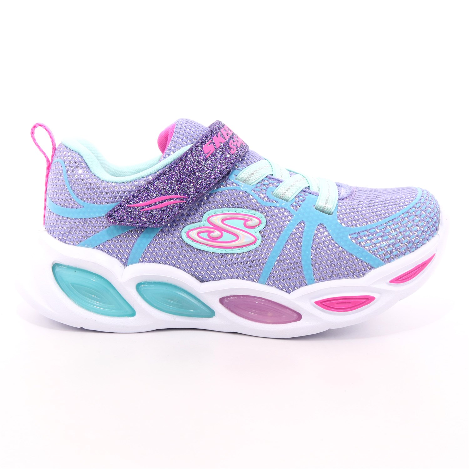 Scarpa Strappi + Elastico Skechers Bambina Argento Scarpa Strappi + Elastico Skechers Bambina Argento Scarpe 129 - 302042N