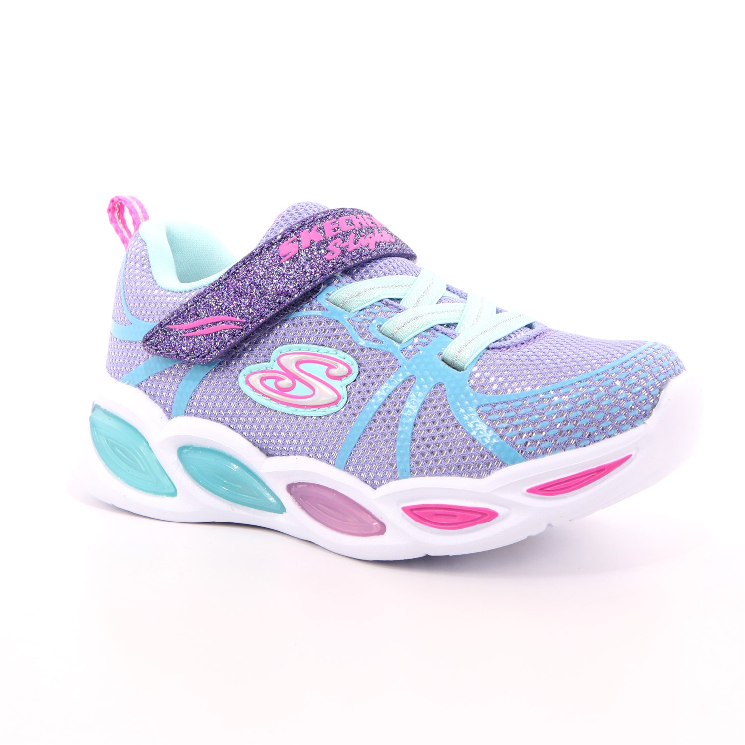 Scarpa Strappi + Elastico Skechers Bambina Argento Scarpa Strappi + Elastico Skechers Bambina Argento Scarpe 129 - 302042N