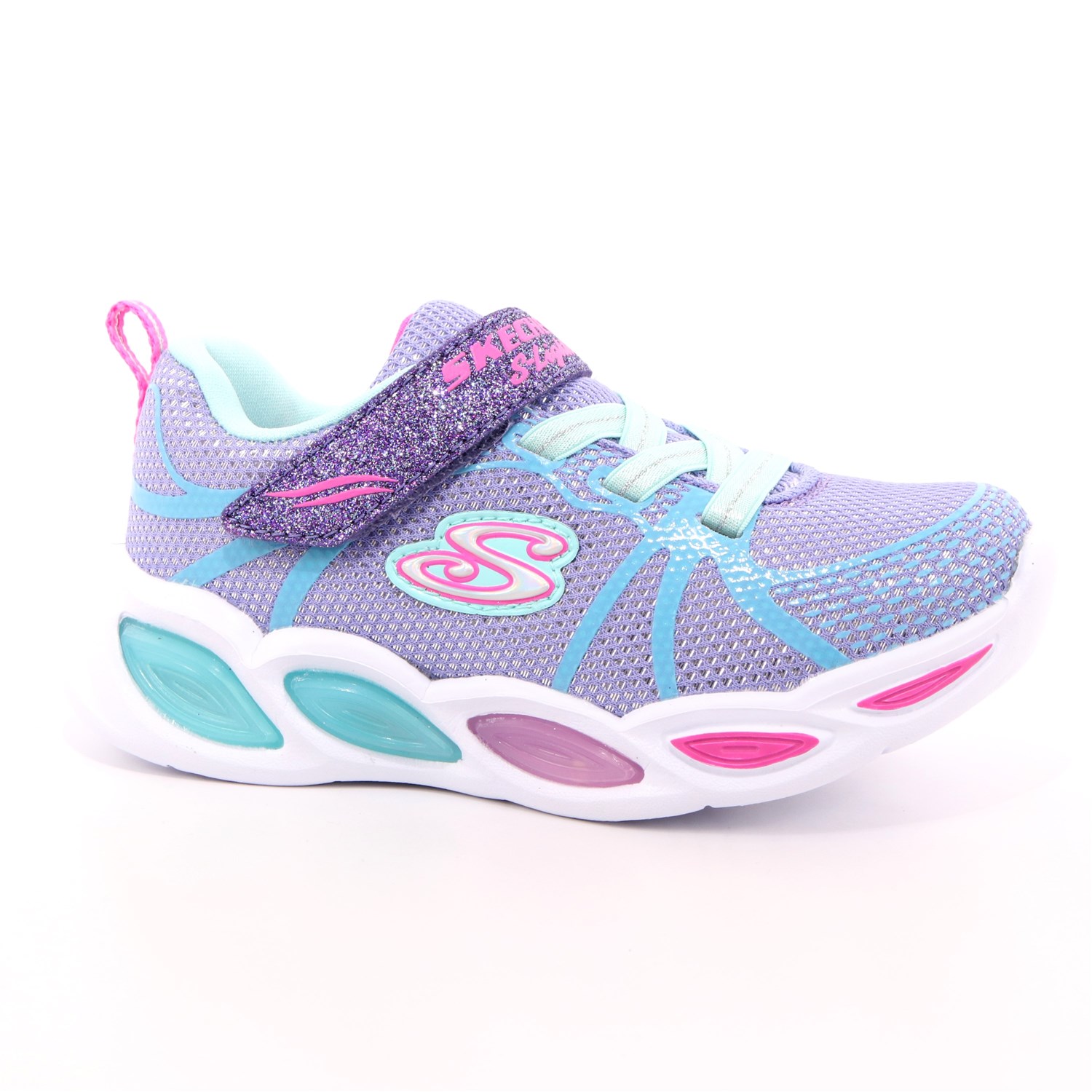 Scarpa Strappi + Elastico Skechers Bambina Argento Scarpa Strappi + Elastico Skechers Bambina Argento Scarpe 129 - 302042N