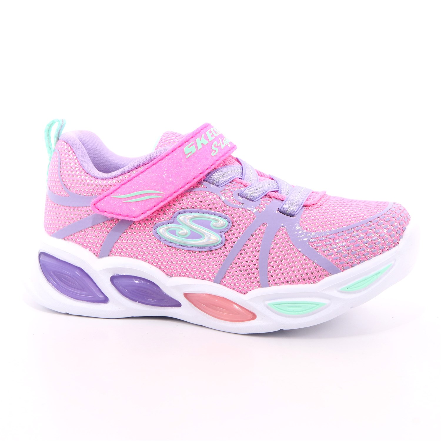 Scarpa Strappi + Elastico Skechers Bambina Rosa Scarpa Strappi + Elastico Skechers Bambina Rosa Scarpe 130 - 302042N