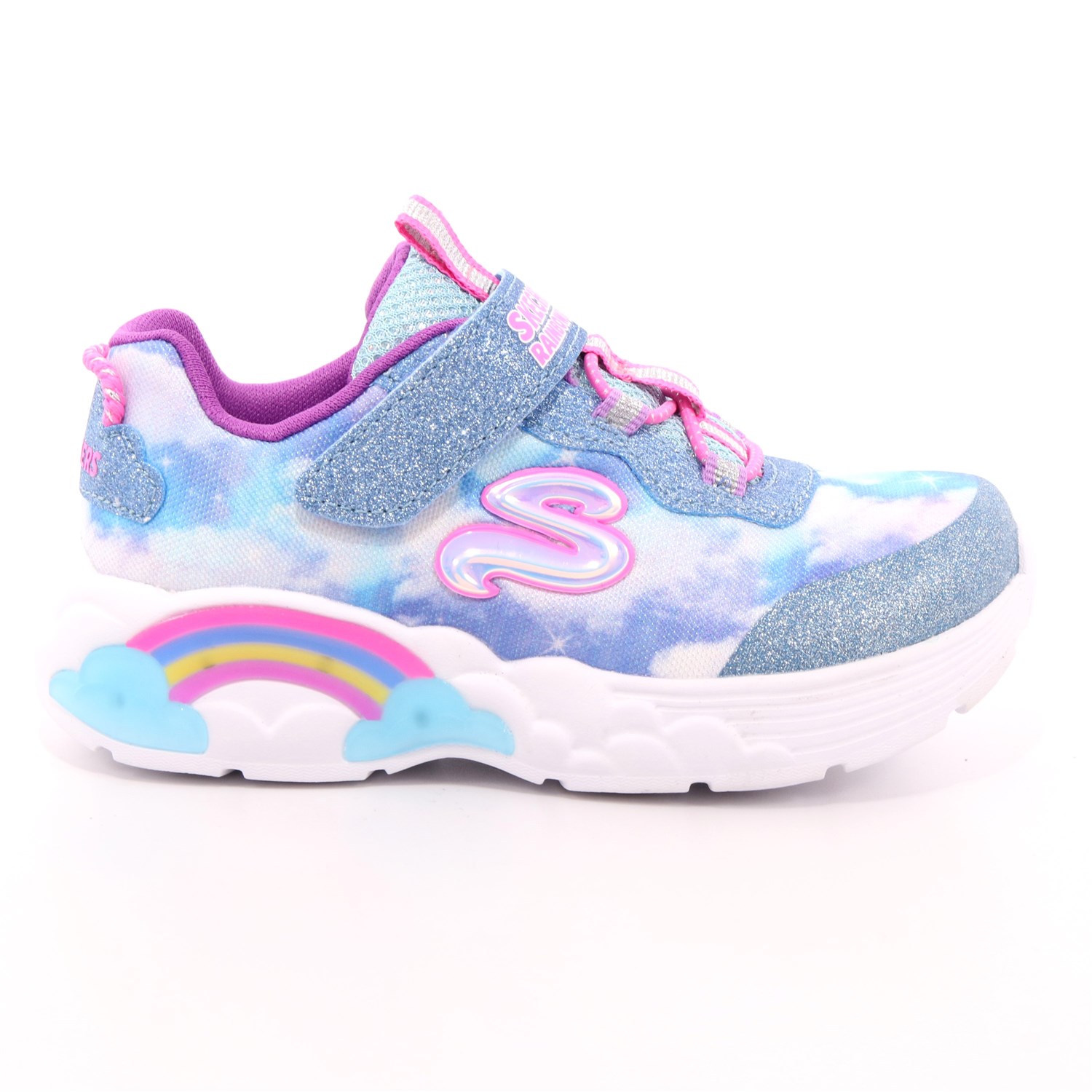 Scarpa Strappi + Elastico Skechers Bambina Celeste Scarpa Strappi + Elastico Skechers Bambina Celeste Scarpe 132 - 302300N