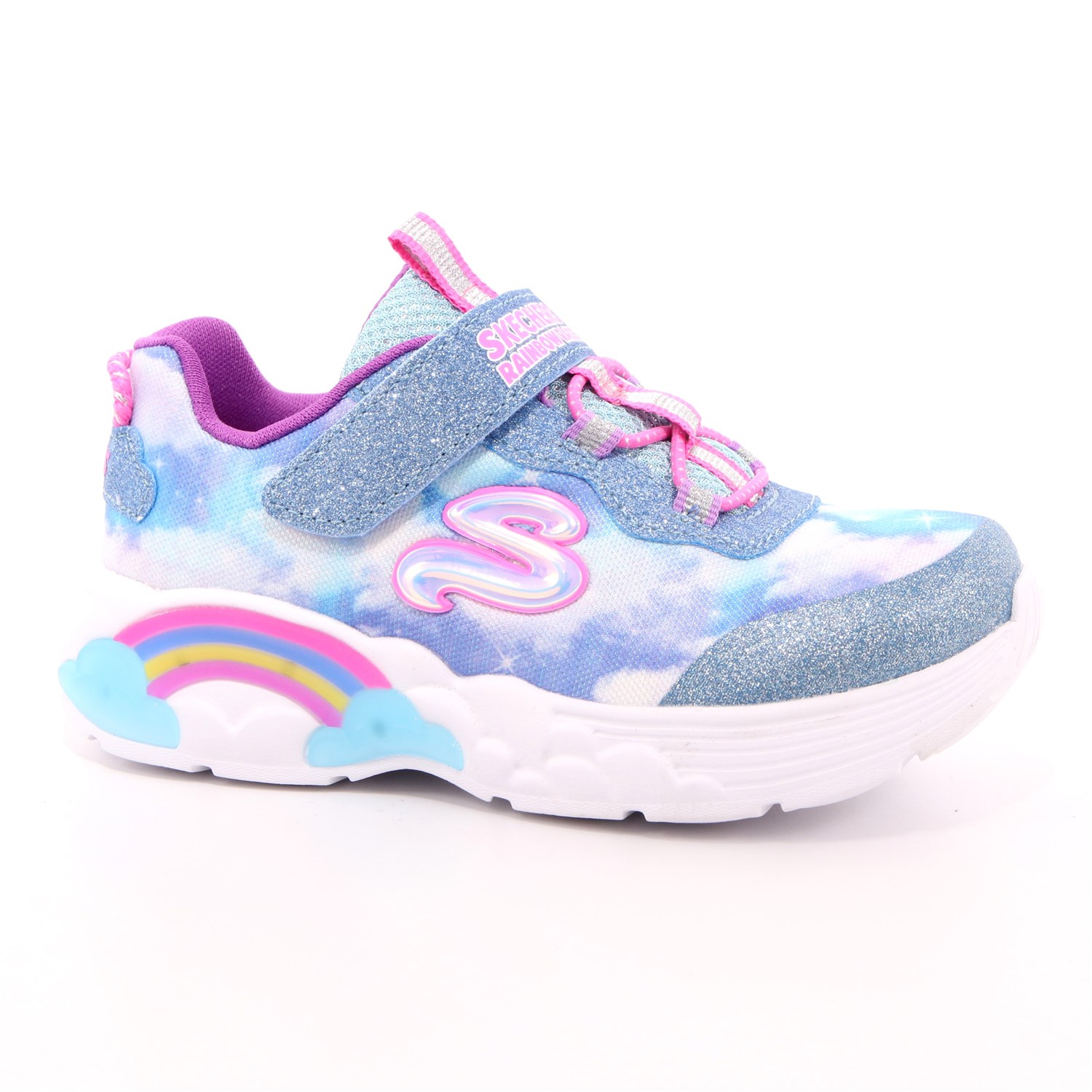Scarpa Strappi + Elastico Skechers Bambina Celeste Scarpa Strappi + Elastico Skechers Bambina Celeste Scarpe 132 - 302300N