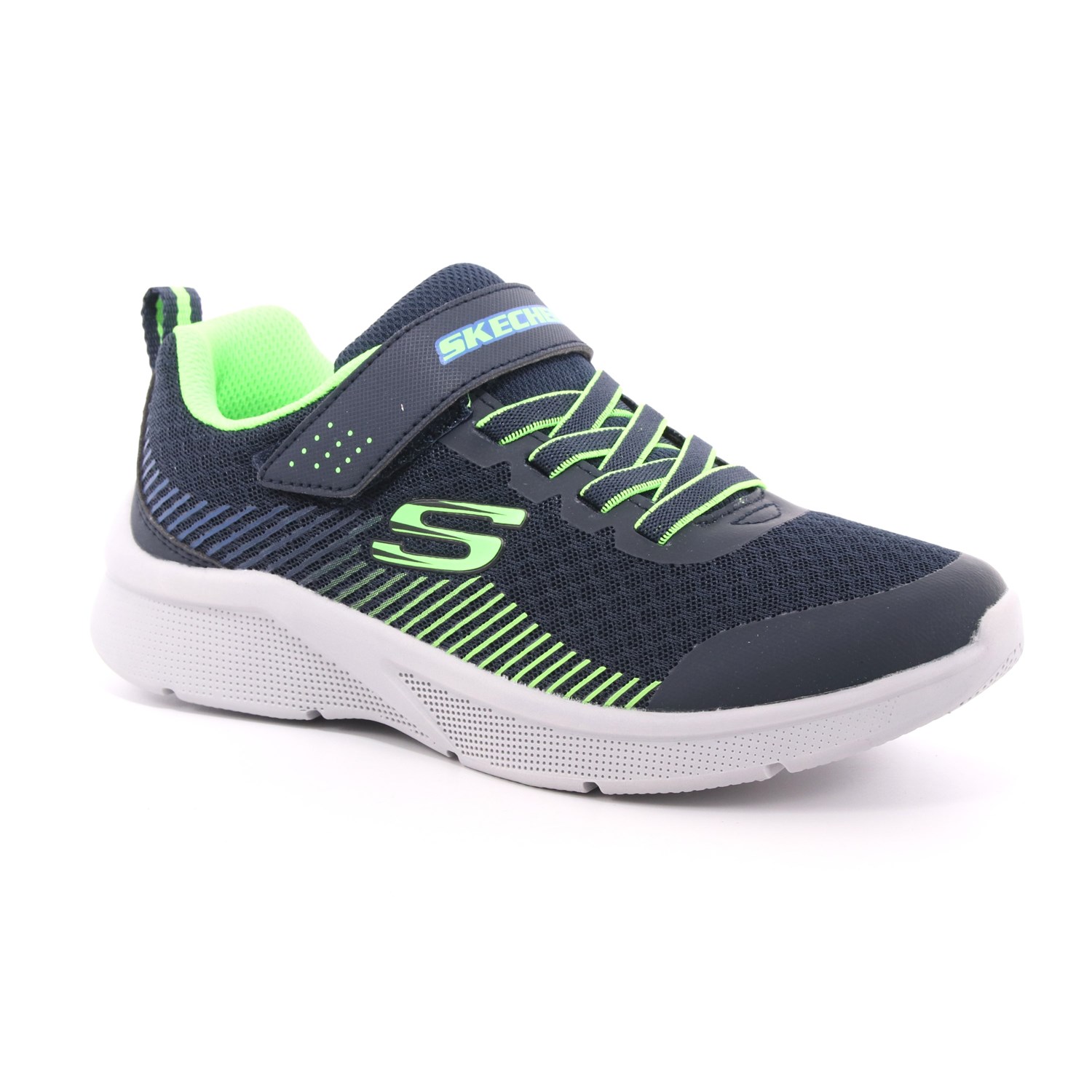 Scarpa Strappi + Elastico Skechers Bambino Blu Scarpa Strappi + Elastico Skechers Bambino Blu Scarpe 135 - 97535L
