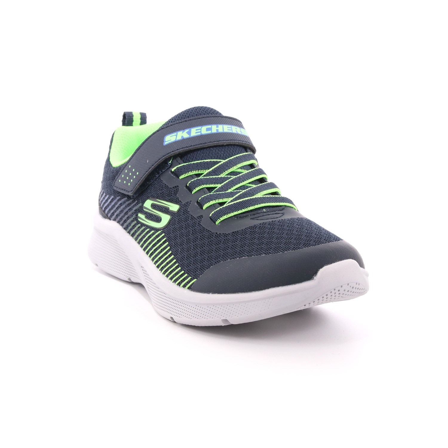 Scarpa Strappi + Elastico Skechers Bambino Blu Scarpa Strappi + Elastico Skechers Bambino Blu Scarpe 135 - 97535L