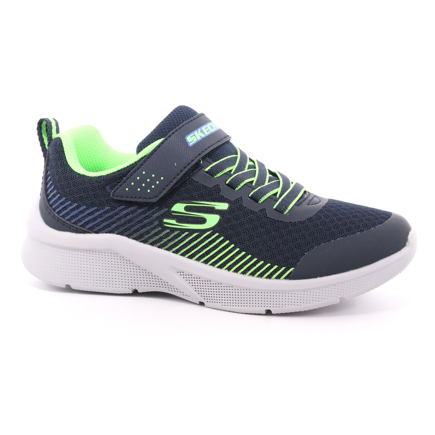 Scarpa Strappi + Elastico Skechers Bambino Blu Scarpa Strappi + Elastico Skechers Bambino Blu Scarpe 135 - 97535L