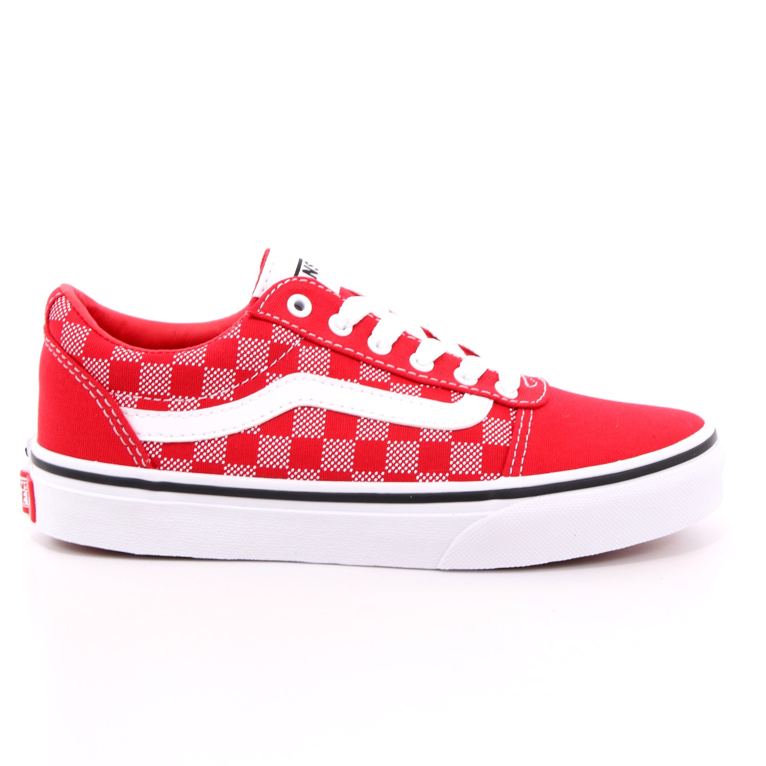 Scarpa Allacciata Vans Bambino Rosso Scarpa Allacciata Vans Bambino Rosso Scarpe 24 - VN0A38J93RU1