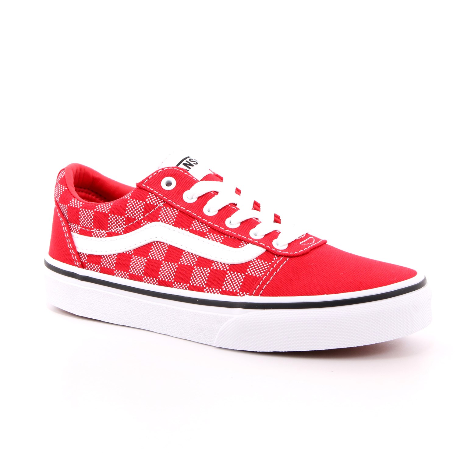 Scarpa Allacciata Vans Bambino Rosso Scarpa Allacciata Vans Bambino Rosso Scarpe 24 - VN0A38J93RU1