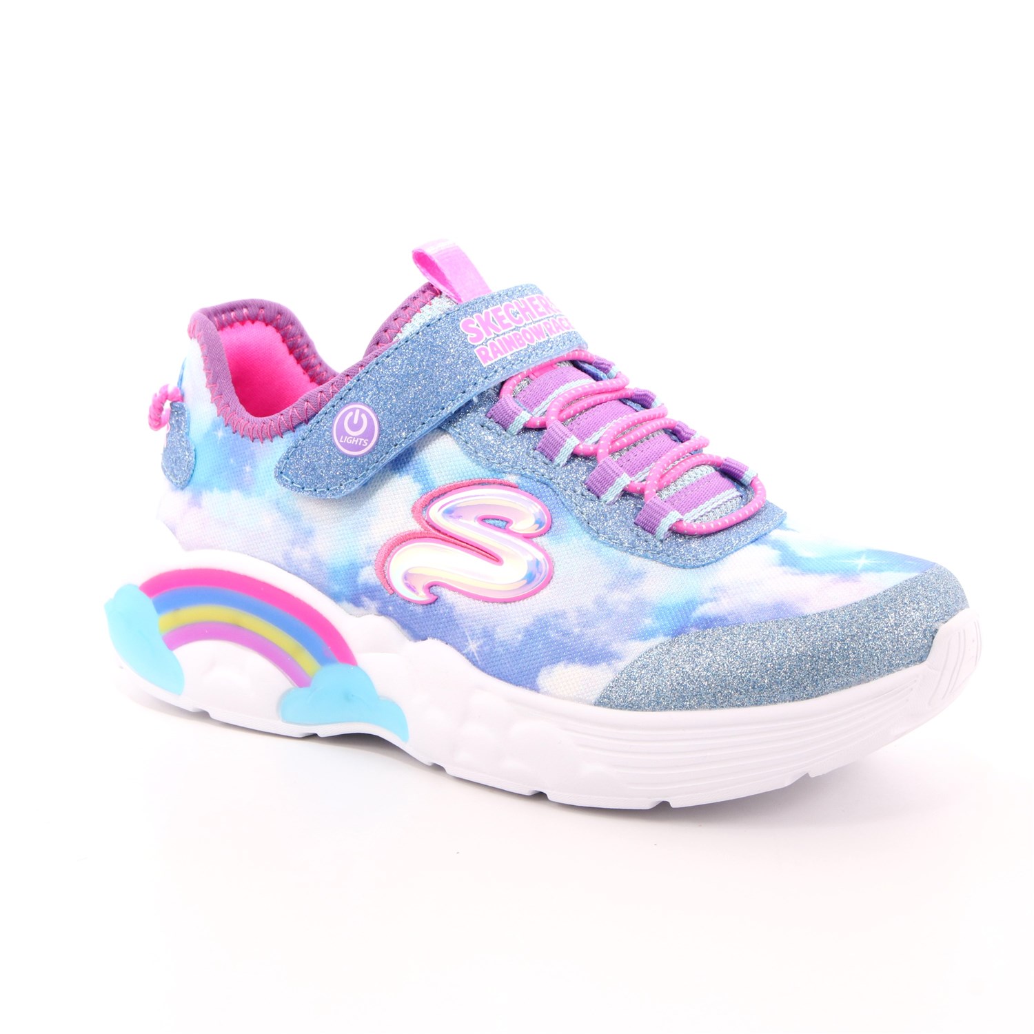 Scarpa Strappi + Elastico Skechers Bambina Celeste Scarpa Strappi + Elastico Skechers Bambina Celeste Scarpe 139 - 302300L