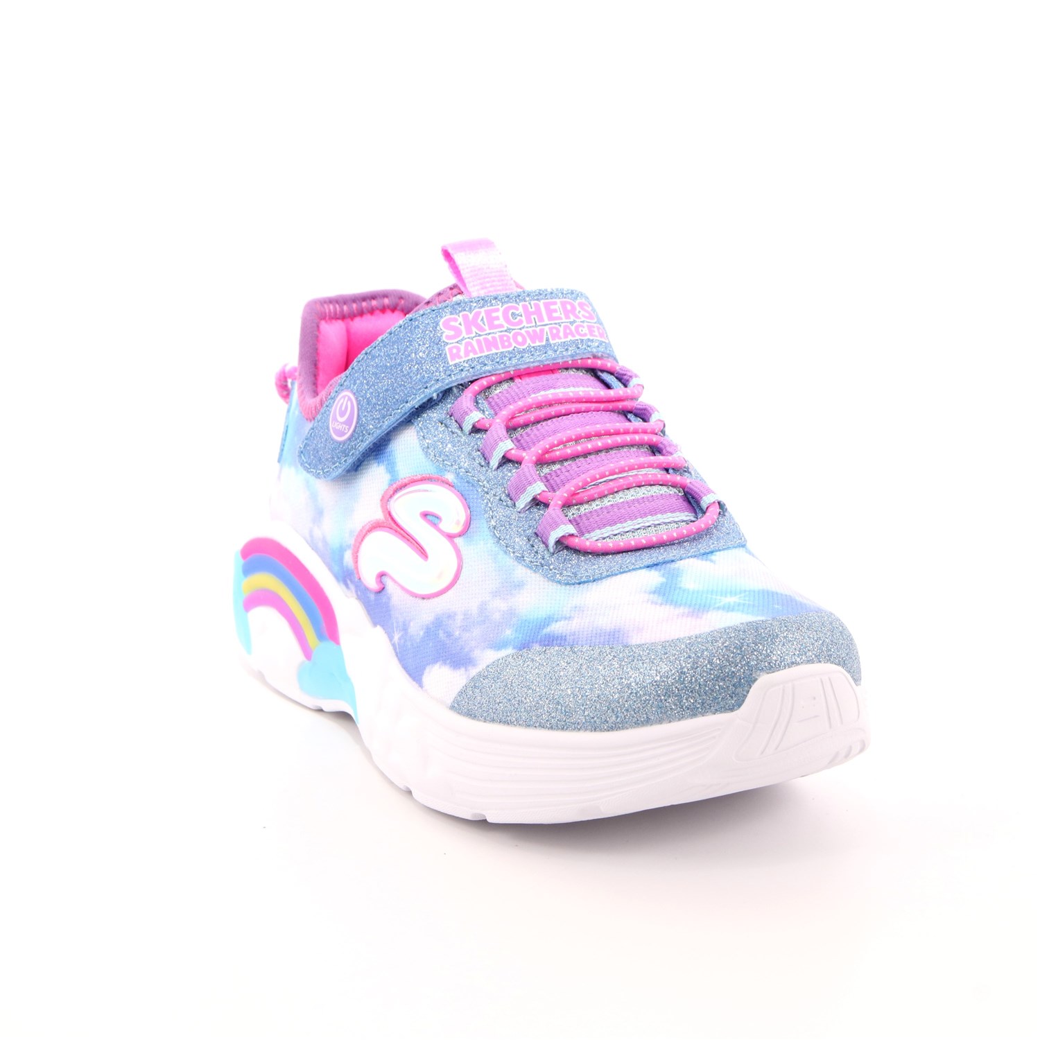 Scarpa Strappi + Elastico Skechers Bambina Celeste Scarpa Strappi + Elastico Skechers Bambina Celeste Scarpe 139 - 302300L