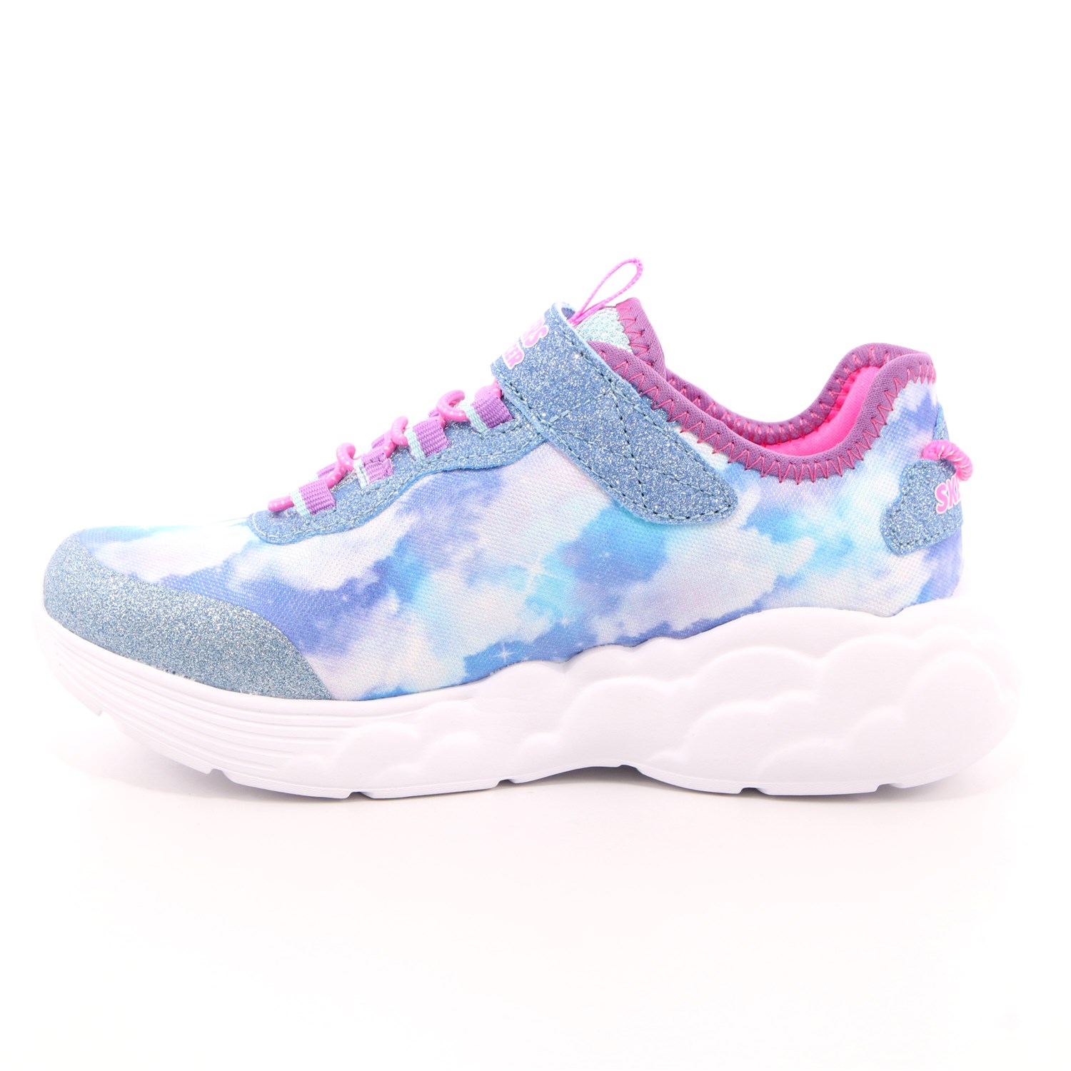 Scarpa Strappi + Elastico Skechers Bambina Celeste Scarpa Strappi + Elastico Skechers Bambina Celeste Scarpe 139 - 302300L