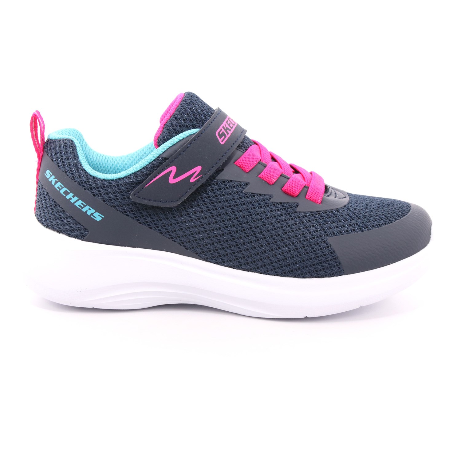 Scarpa Strappi + Elastico Skechers Bambina Blu Scarpa Strappi + Elastico Skechers Bambina Blu Scarpe 142 - 302470L