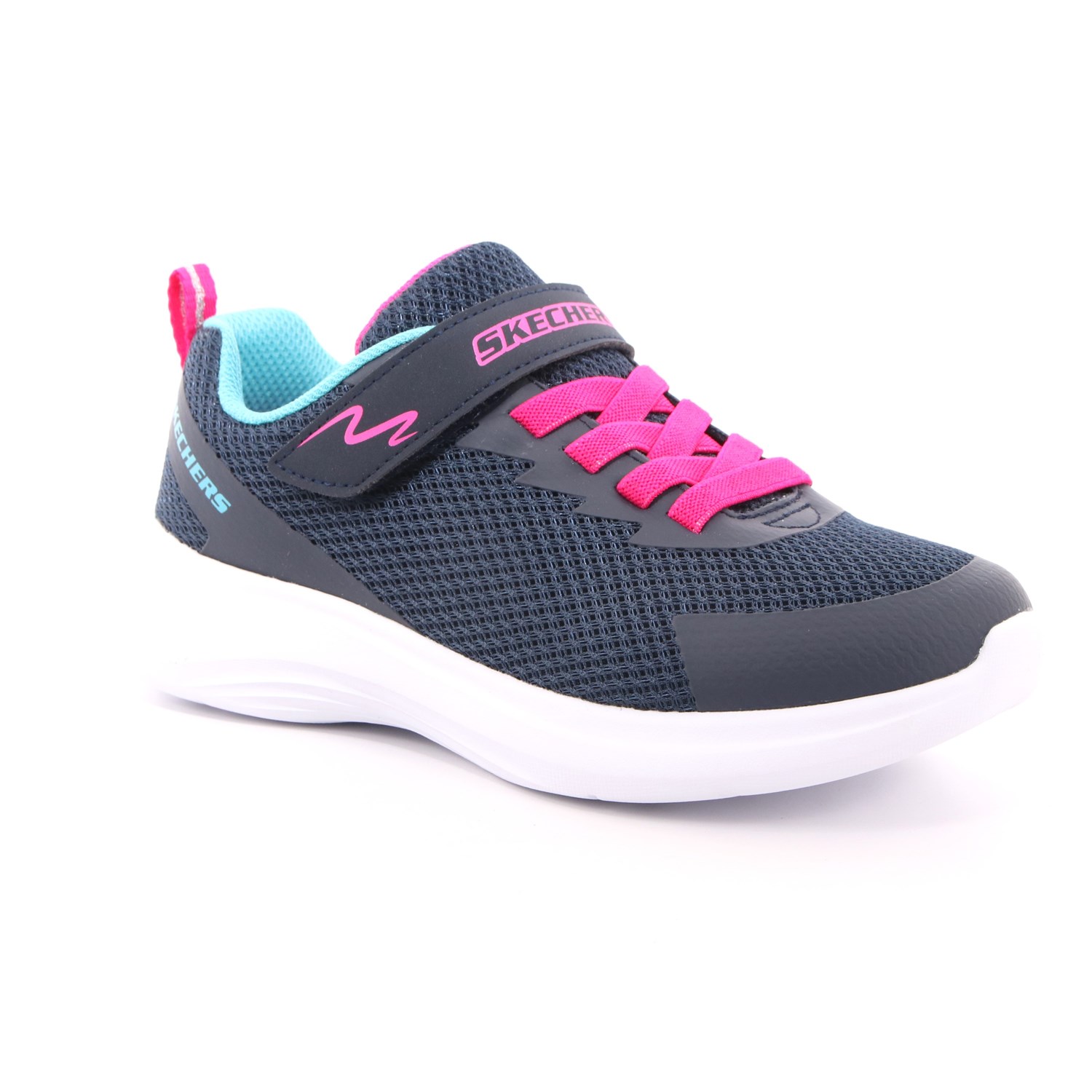 Scarpa Strappi + Elastico Skechers Bambina Blu Scarpa Strappi + Elastico Skechers Bambina Blu Scarpe 142 - 302470L