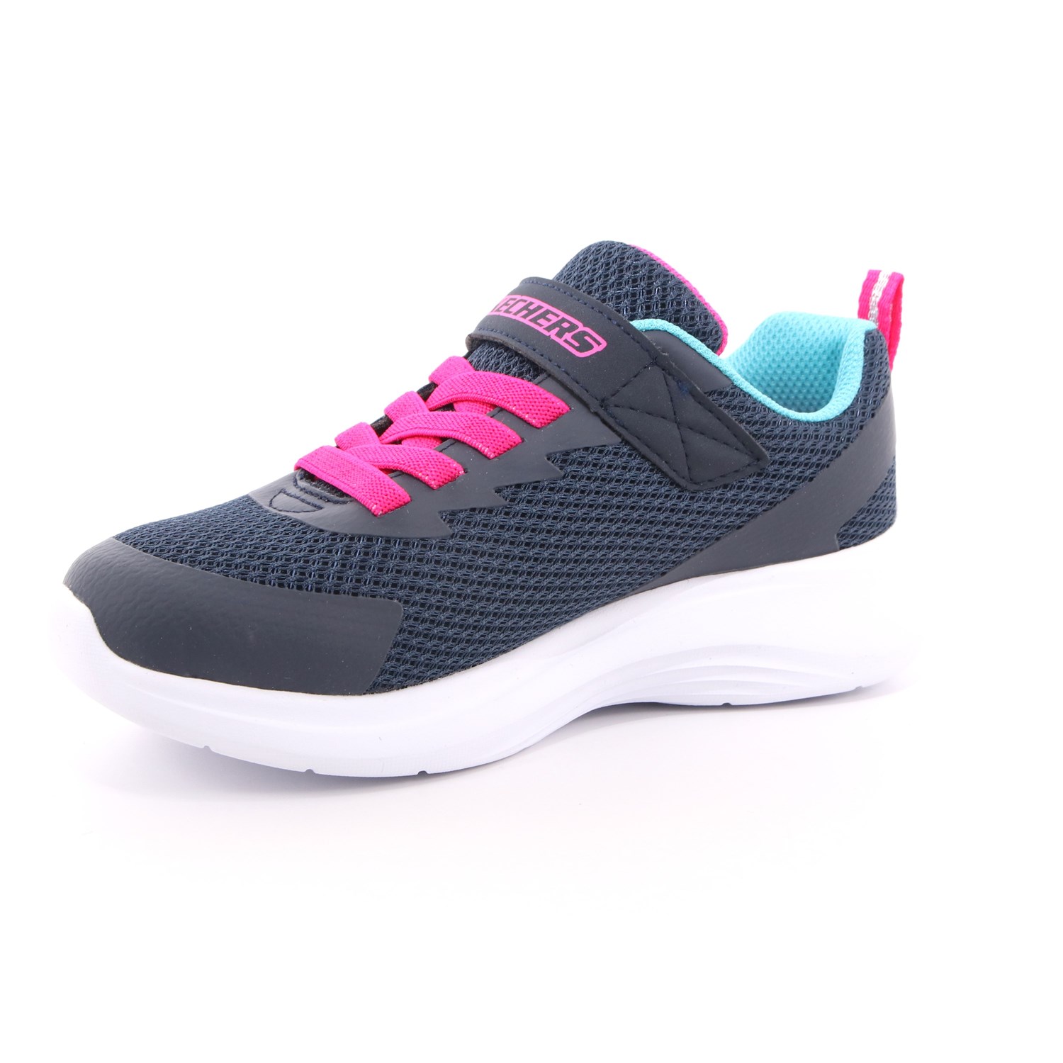 Scarpa Strappi + Elastico Skechers Bambina Blu Scarpa Strappi + Elastico Skechers Bambina Blu Scarpe 142 - 302470L