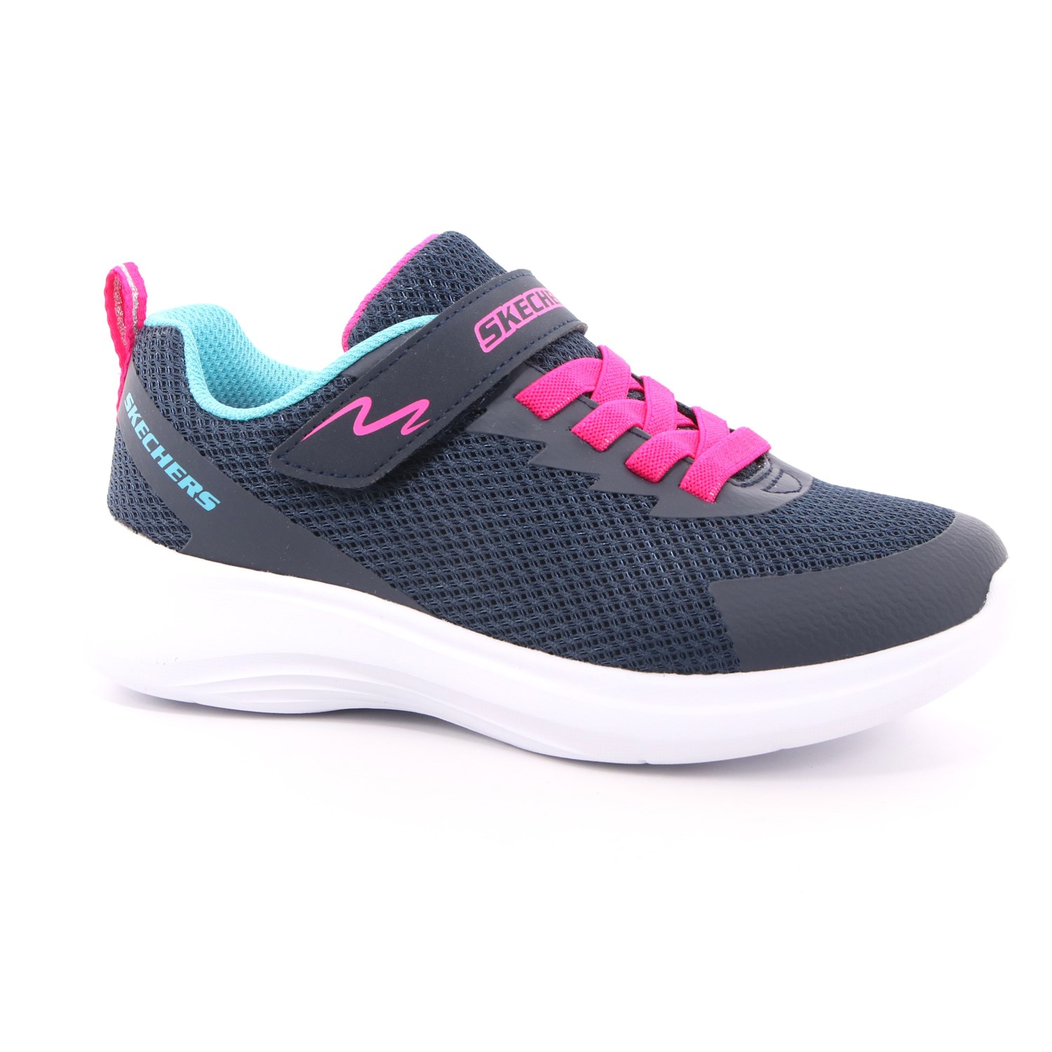 Scarpa Strappi + Elastico Skechers Bambina Blu Scarpa Strappi + Elastico Skechers Bambina Blu Scarpe 142 - 302470L