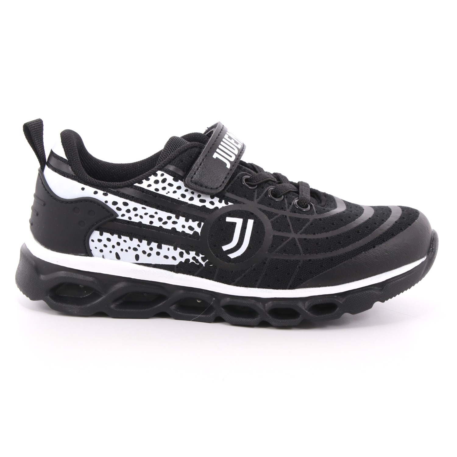 Scarpa Strappi + Elastico Juventus Bambino Nero Scarpa Strappi + Elastico Juventus Bambino Nero Scarpe 3 - B0010068T