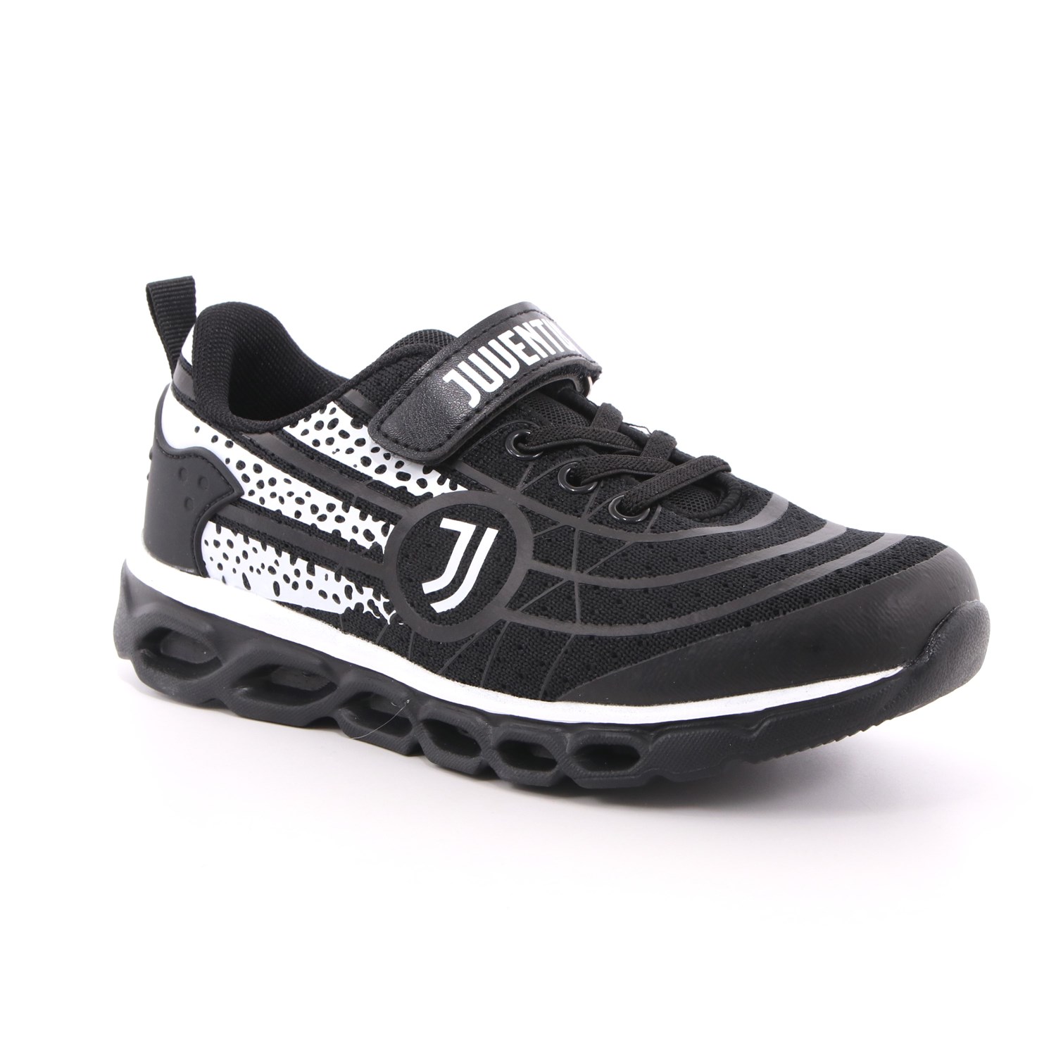 Scarpa Strappi + Elastico Juventus Bambino Nero Scarpa Strappi + Elastico Juventus Bambino Nero Scarpe 3 - B0010068T