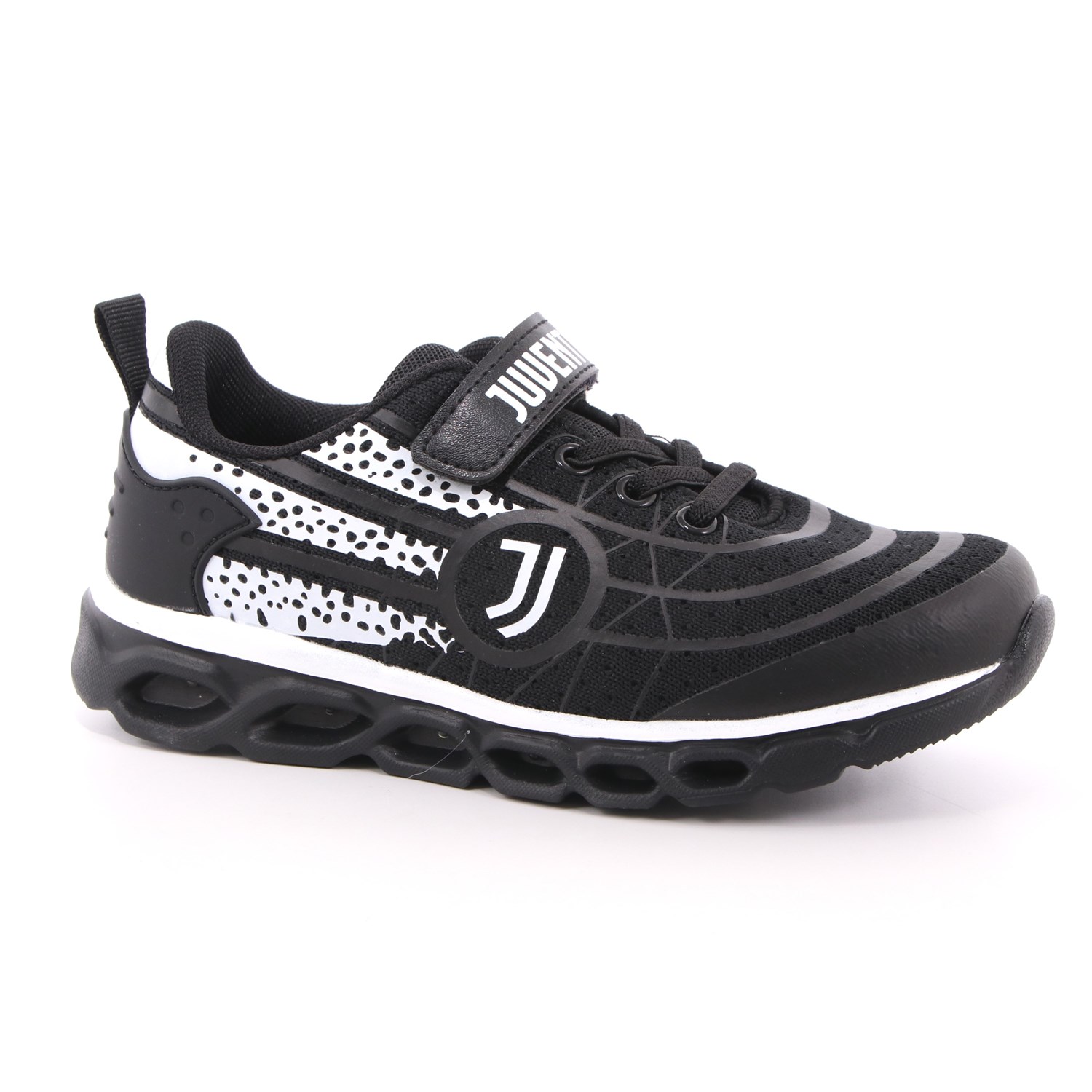 Scarpa Strappi + Elastico Juventus Bambino Nero Scarpa Strappi + Elastico Juventus Bambino Nero Scarpe 3 - B0010068T