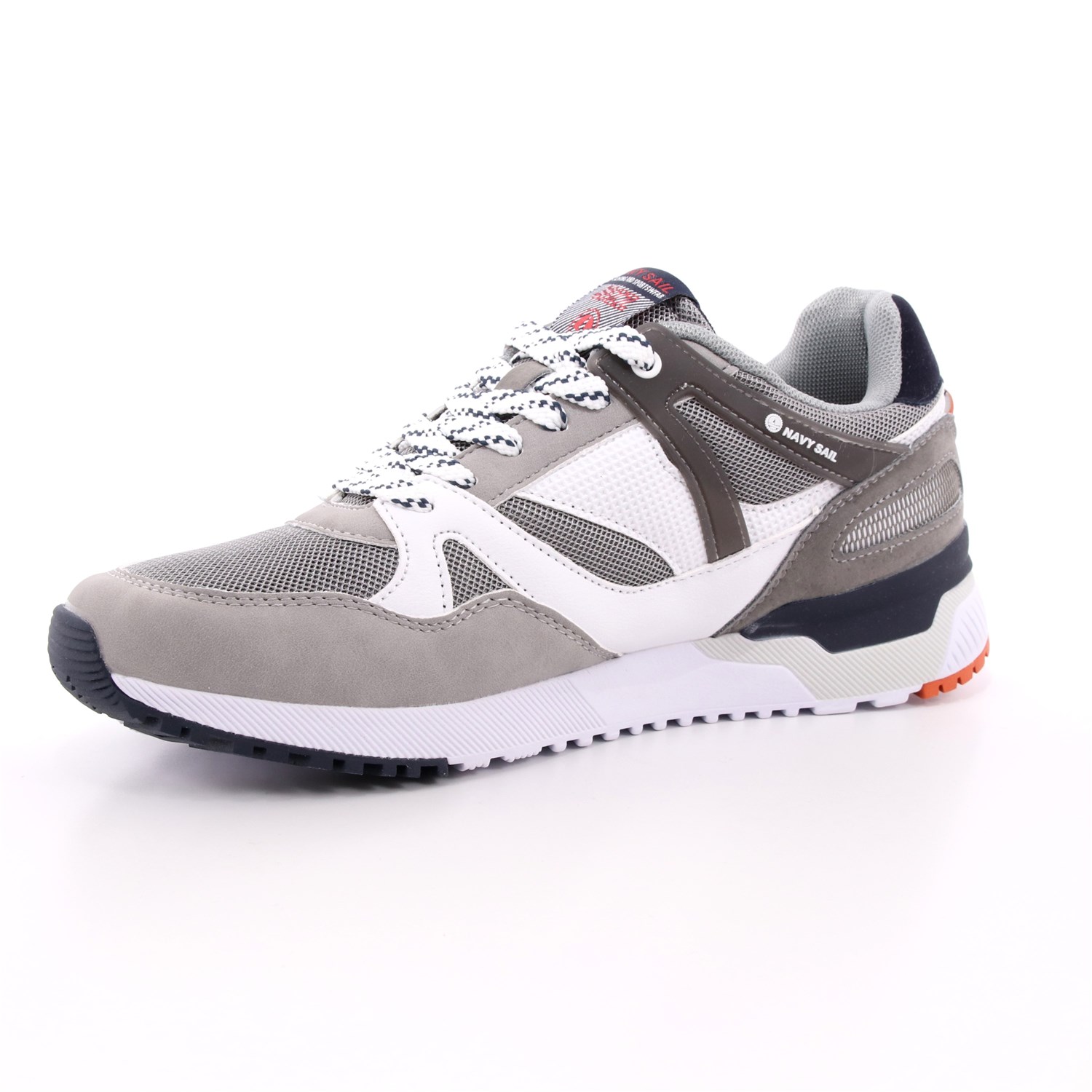 Scarpa Allacciata Navy Sail Uomo Grigio Scarpa Allacciata Navy Sail Uomo Grigio Scarpe 7 - NSM113816
