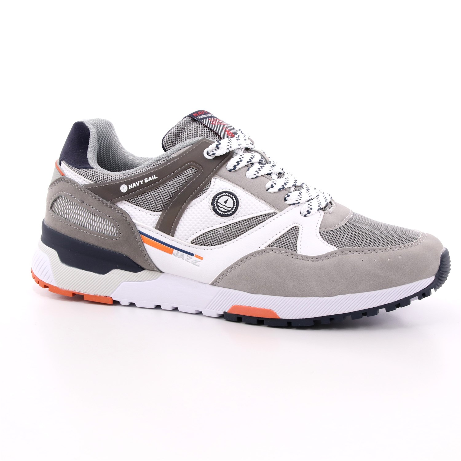 Scarpa Allacciata Navy Sail Uomo Grigio Scarpa Allacciata Navy Sail Uomo Grigio Scarpe 7 - NSM113816