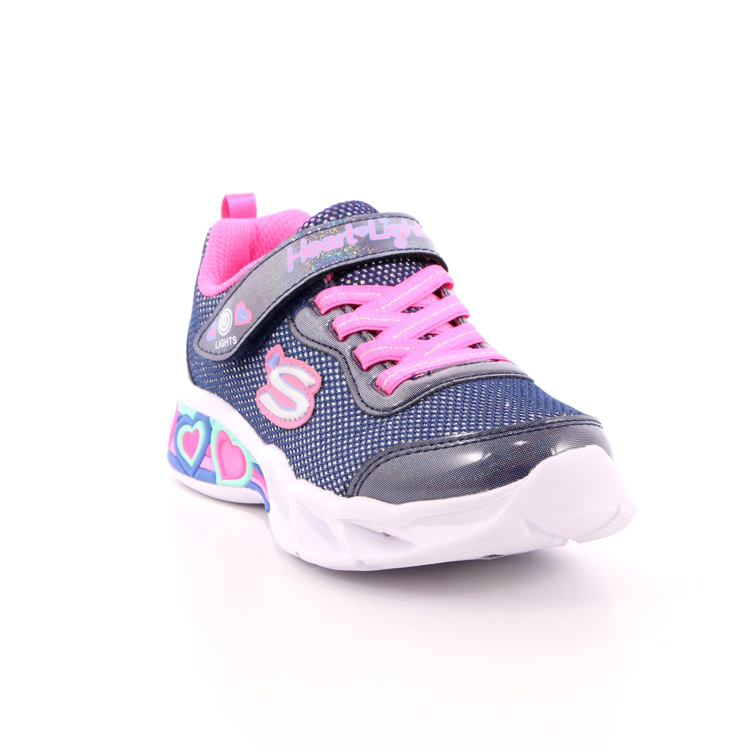 Scarpa Strappi + Elastico Skechers Bambina Blu Scarpa Strappi + Elastico Skechers Bambina Blu Scarpe 150 - 302304L