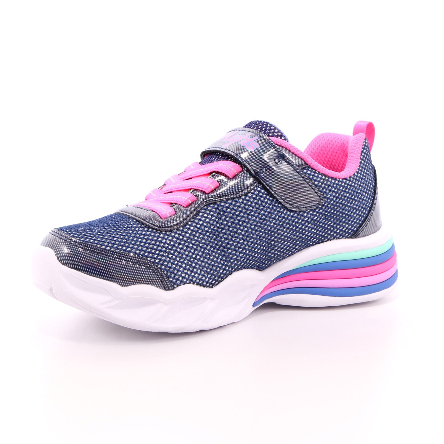 Scarpa Strappi + Elastico Skechers Bambina Blu Scarpa Strappi + Elastico Skechers Bambina Blu Scarpe 150 - 302304L