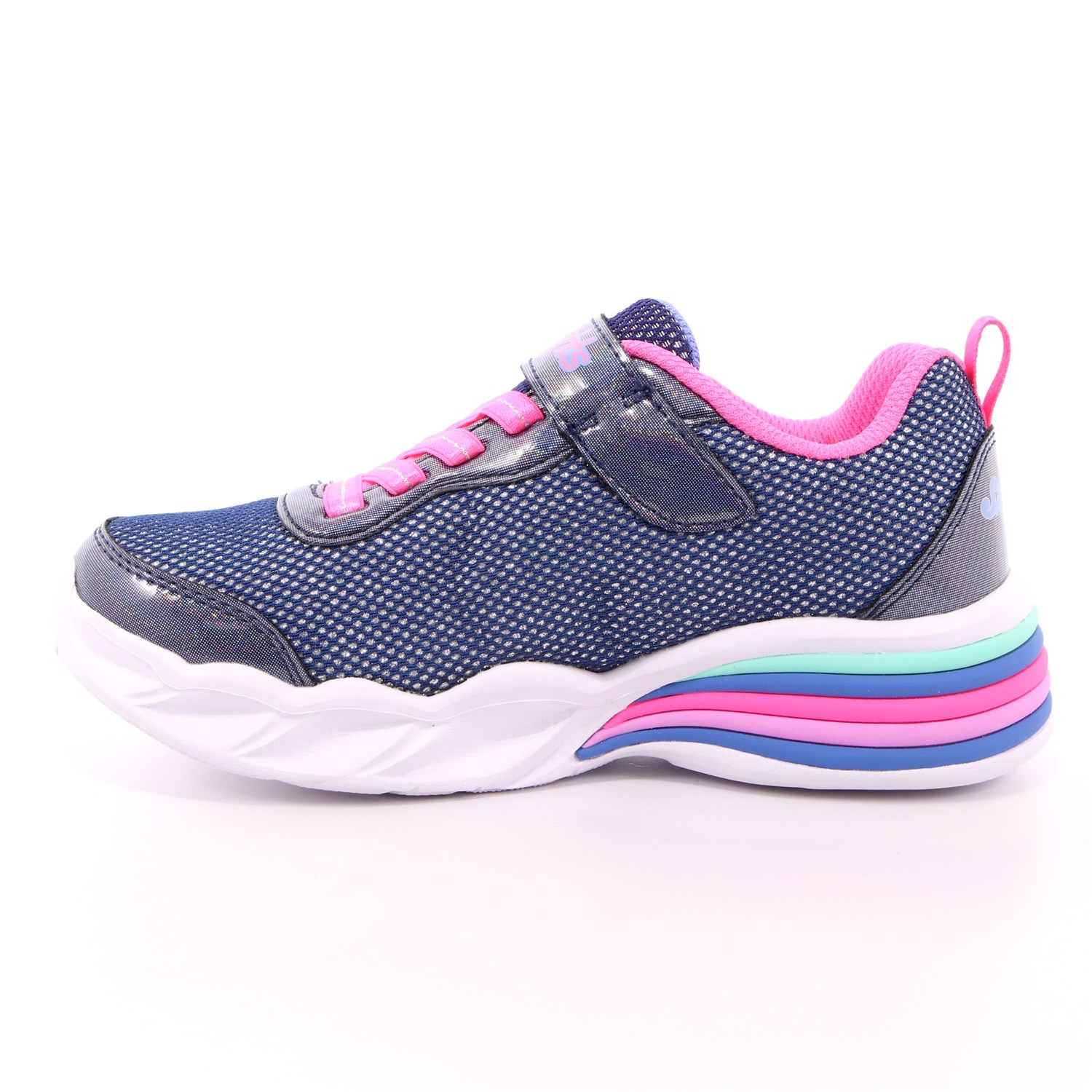 Scarpa Strappi + Elastico Skechers Bambina Blu Scarpa Strappi + Elastico Skechers Bambina Blu Scarpe 150 - 302304L