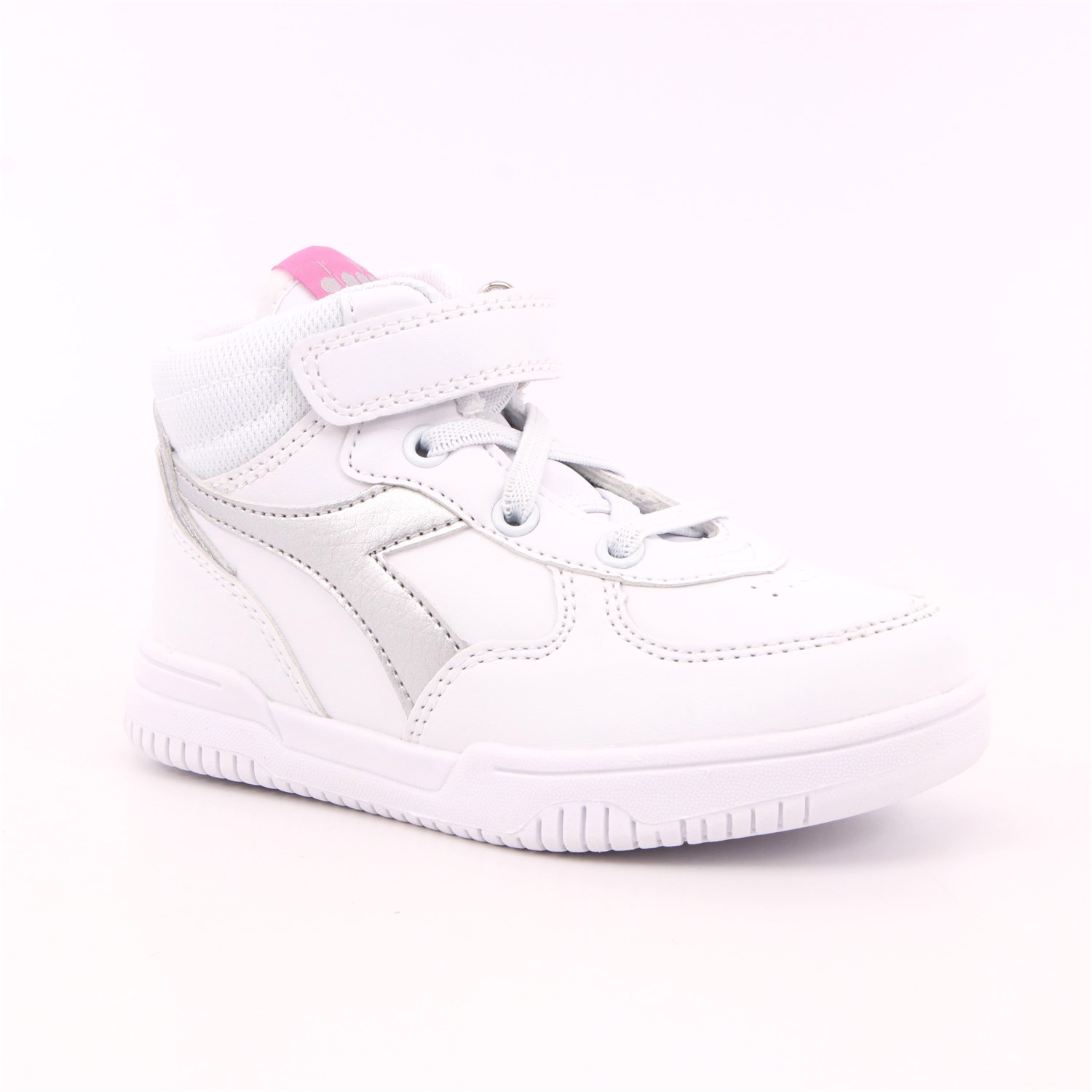 Scarpa Strappi + Elastico Diadora Bambina Bianco Scarpa Strappi + Elastico Diadora Bambina Bianco Scarpe 285 - 101.177719