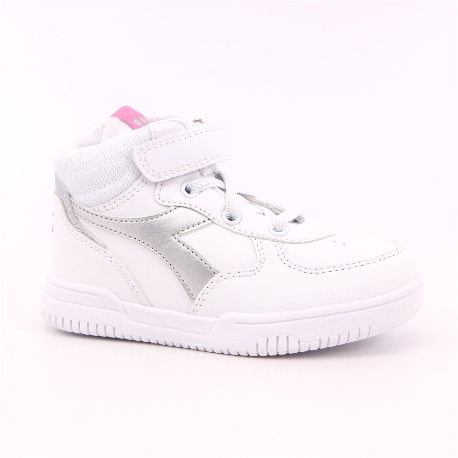 Scarpa Strappi + Elastico Diadora Bambina Bianco Scarpa Strappi + Elastico Diadora Bambina Bianco Scarpe 285 - 101.177719