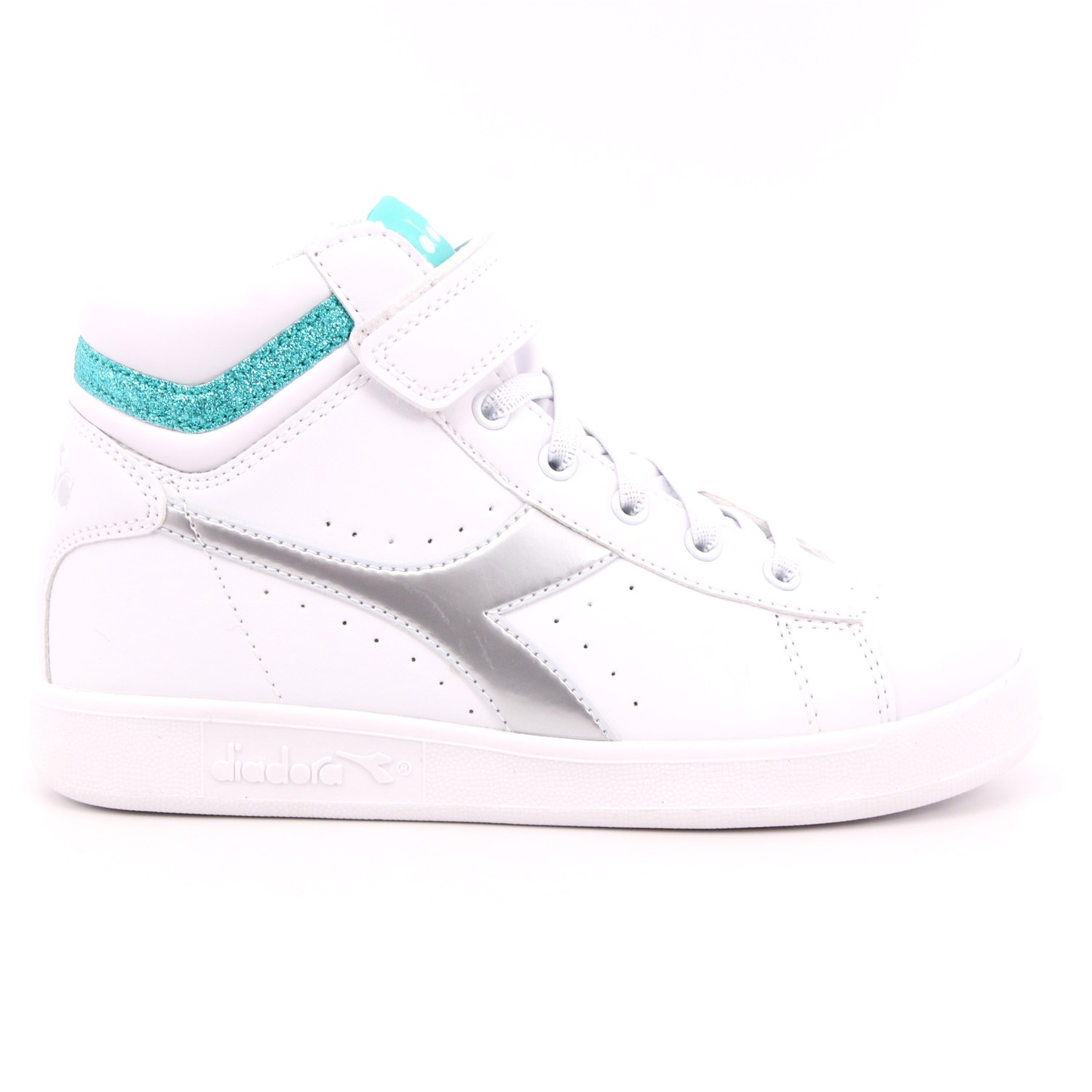 Scarpa Strappi + Elastico Diadora Bambina Bianco Scarpa Strappi + Elastico Diadora Bambina Bianco Scarpe 290 - 101.176726