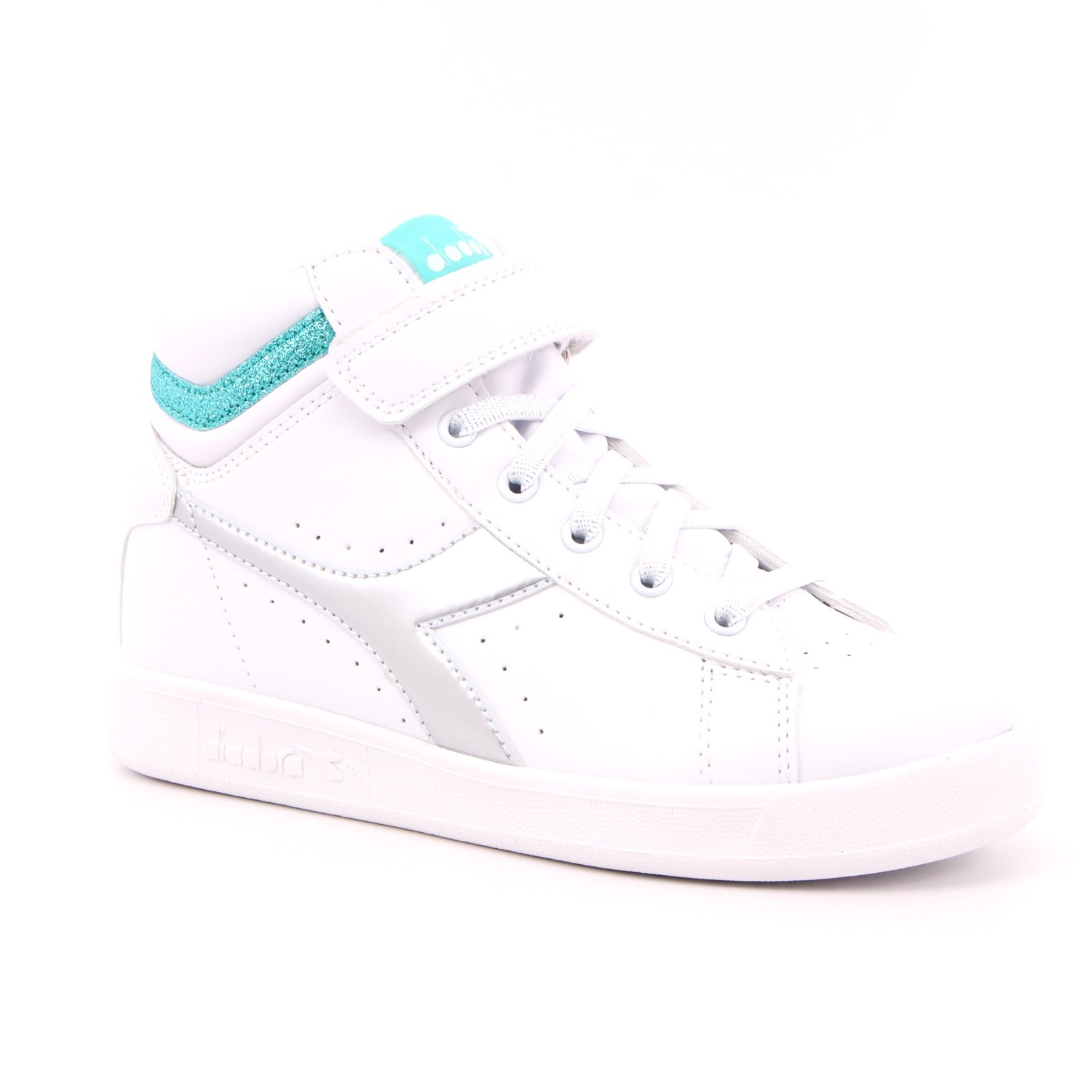 Scarpa Strappi + Elastico Diadora Bambina Bianco Scarpa Strappi + Elastico Diadora Bambina Bianco Scarpe 290 - 101.176726