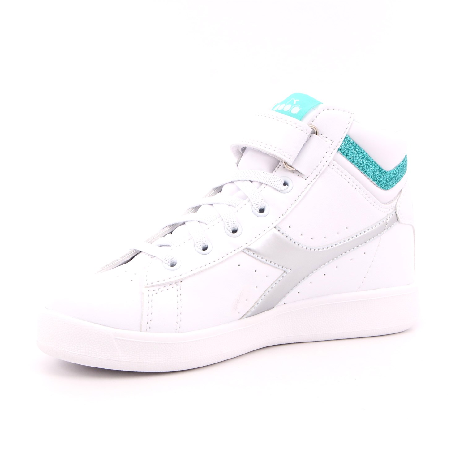 Scarpa Strappi + Elastico Diadora Bambina Bianco Scarpa Strappi + Elastico Diadora Bambina Bianco Scarpe 290 - 101.176726