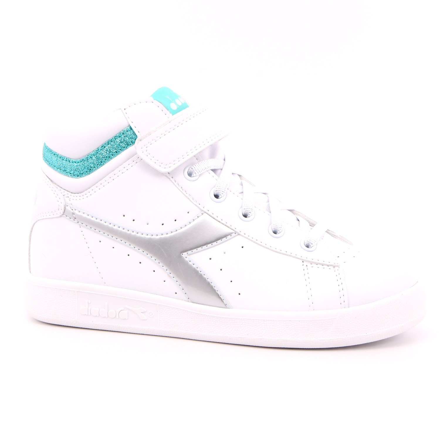Scarpa Strappi + Elastico Diadora Bambina Bianco Scarpa Strappi + Elastico Diadora Bambina Bianco Scarpe 290 - 101.176726
