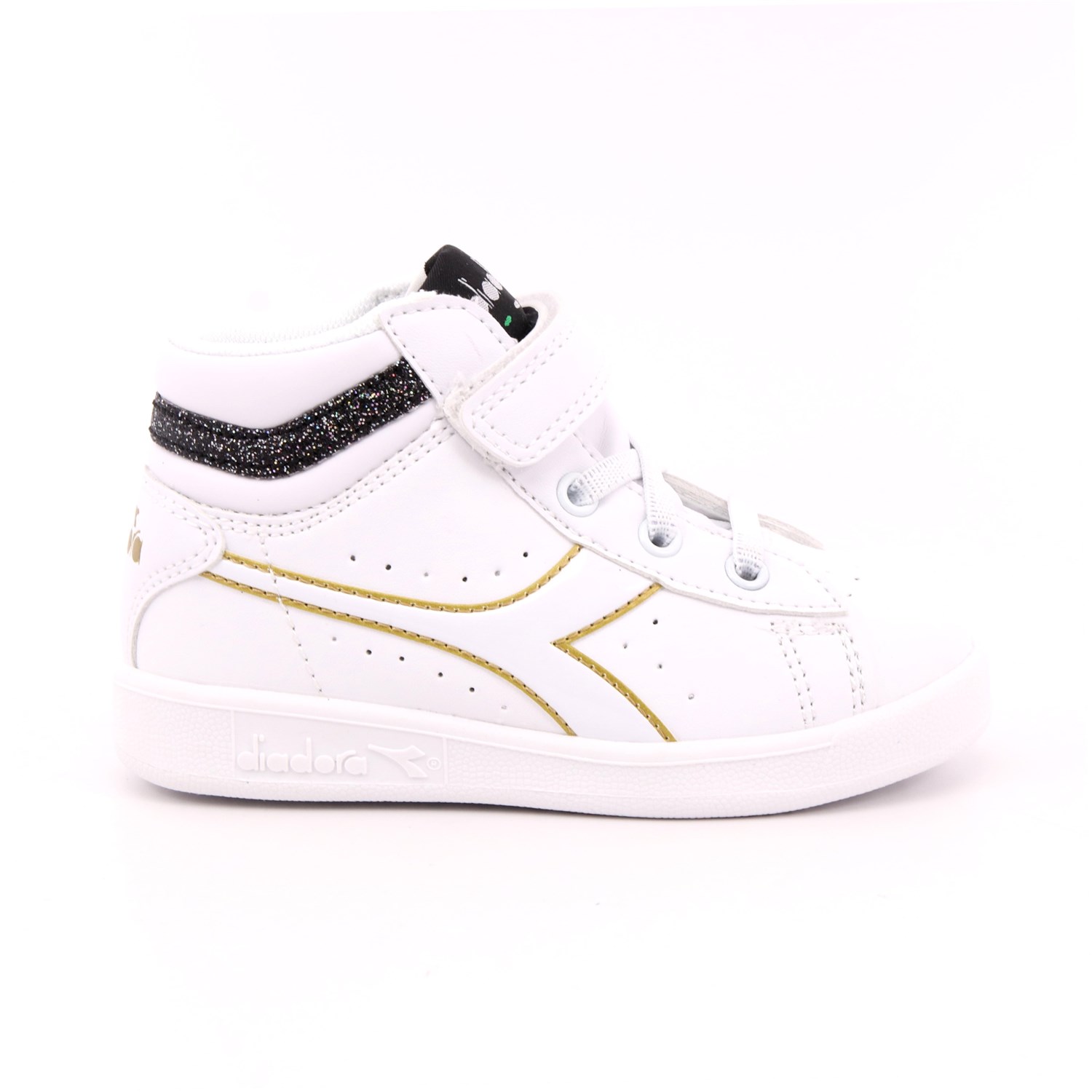 Scarpa Strappi + Elastico Diadora Bambina Bianco Scarpa Strappi + Elastico Diadora Bambina Bianco Scarpe 291 - 101.176727