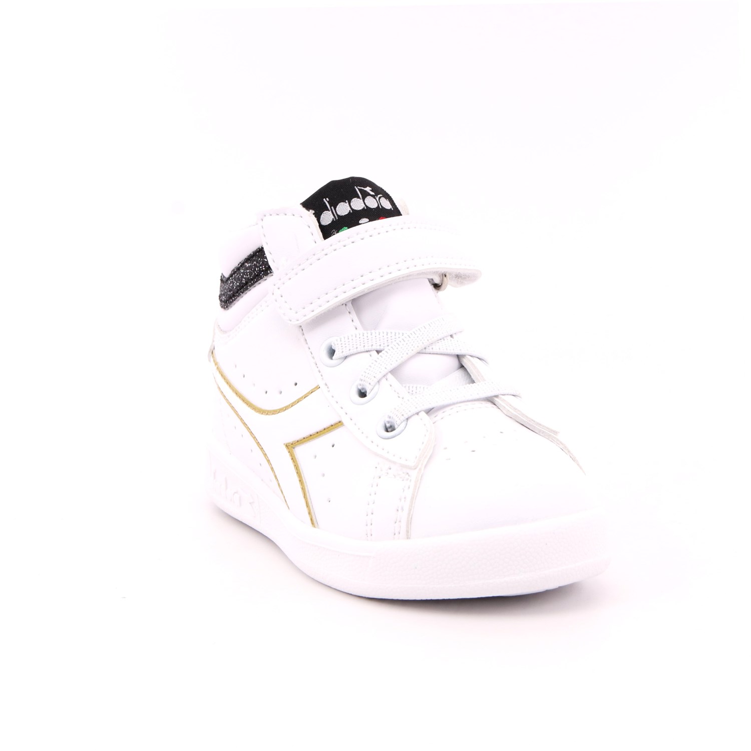 Scarpa Strappi + Elastico Diadora Bambina Bianco Scarpa Strappi + Elastico Diadora Bambina Bianco Scarpe 291 - 101.176727