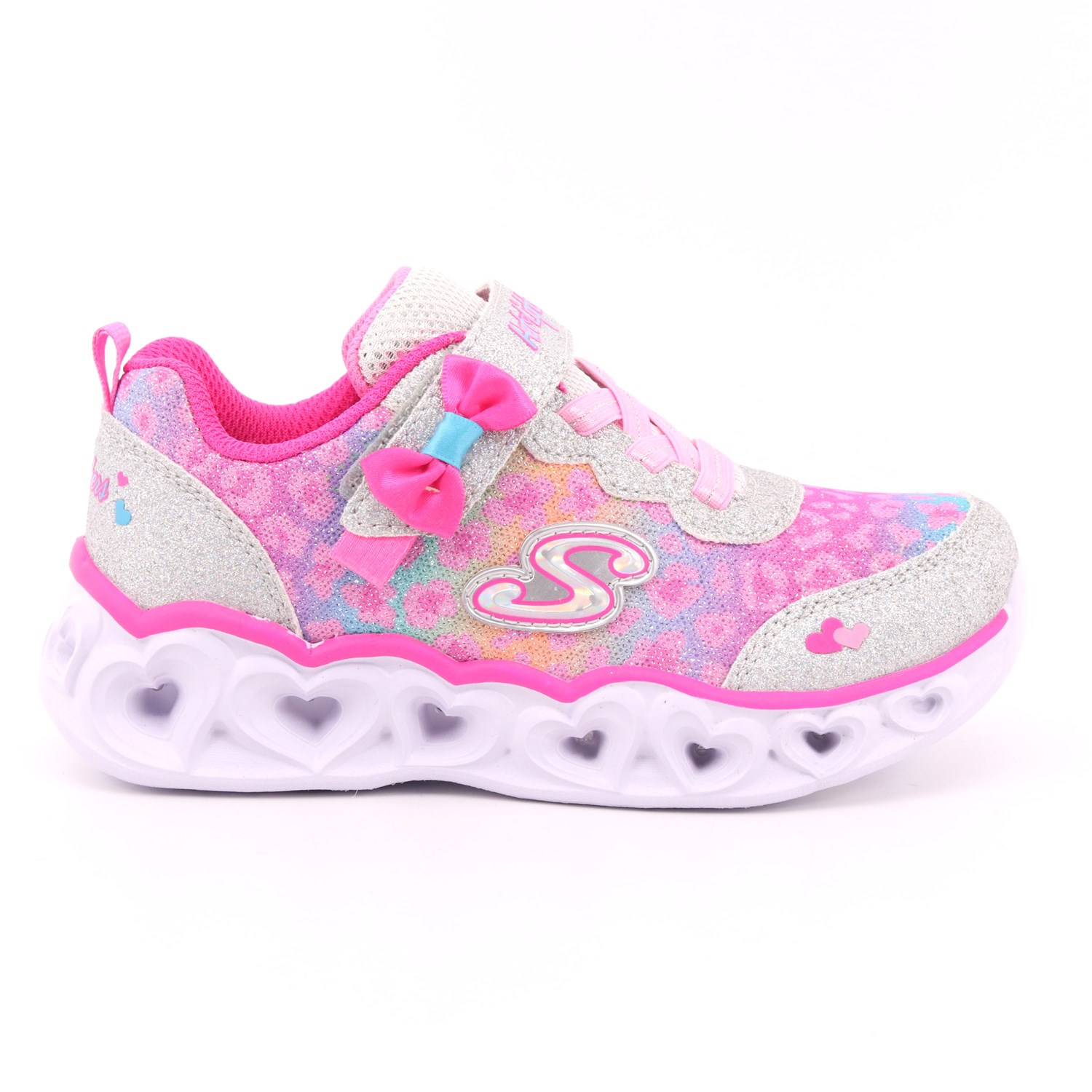 Scarpa Strappi + Elastico Skechers Bambina Argento Scarpa Strappi + Elastico Skechers Bambina Argento Scarpe 153 - 302088N