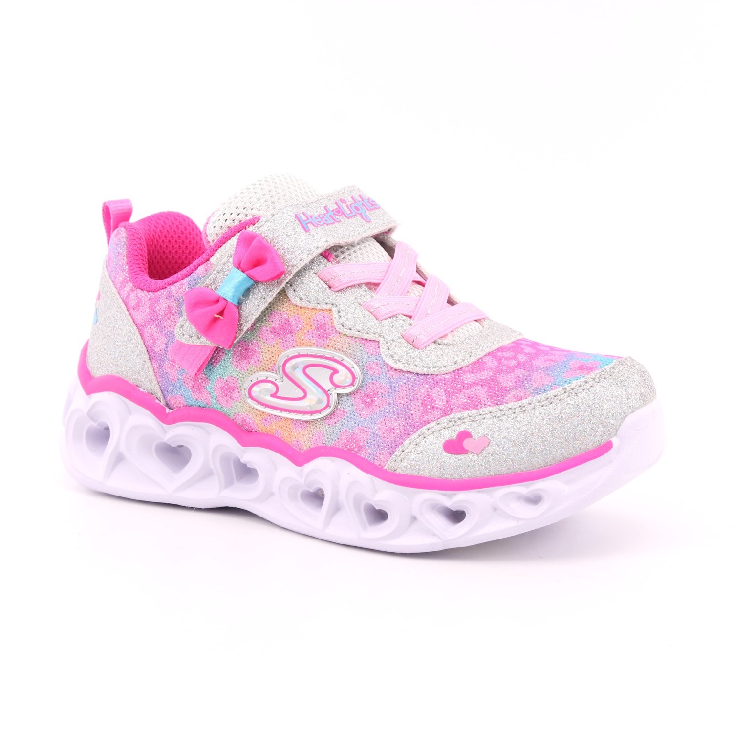 Scarpa Strappi + Elastico Skechers Bambina Argento Scarpa Strappi + Elastico Skechers Bambina Argento Scarpe 153 - 302088N