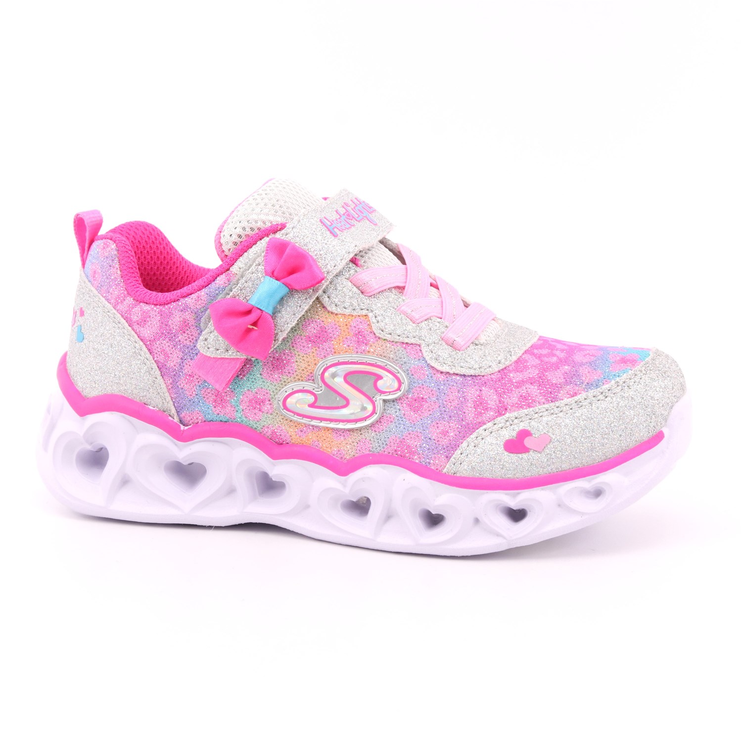 Scarpa Strappi + Elastico Skechers Bambina Argento Scarpa Strappi + Elastico Skechers Bambina Argento Scarpe 153 - 302088N