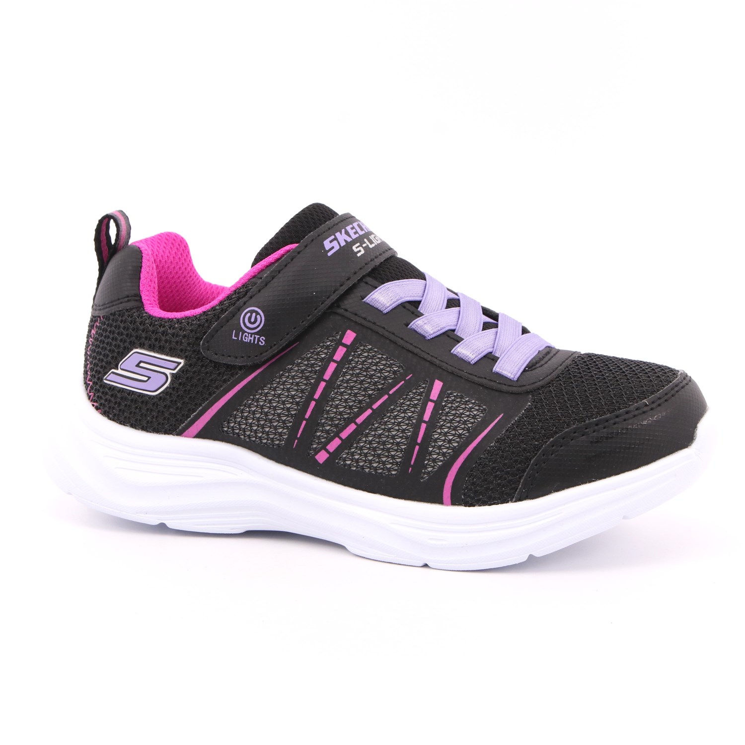 Scarpa Strappi + Elastico Skechers Bambina Nero Scarpa Strappi + Elastico Skechers Bambina Nero Scarpe 154 - 302302L