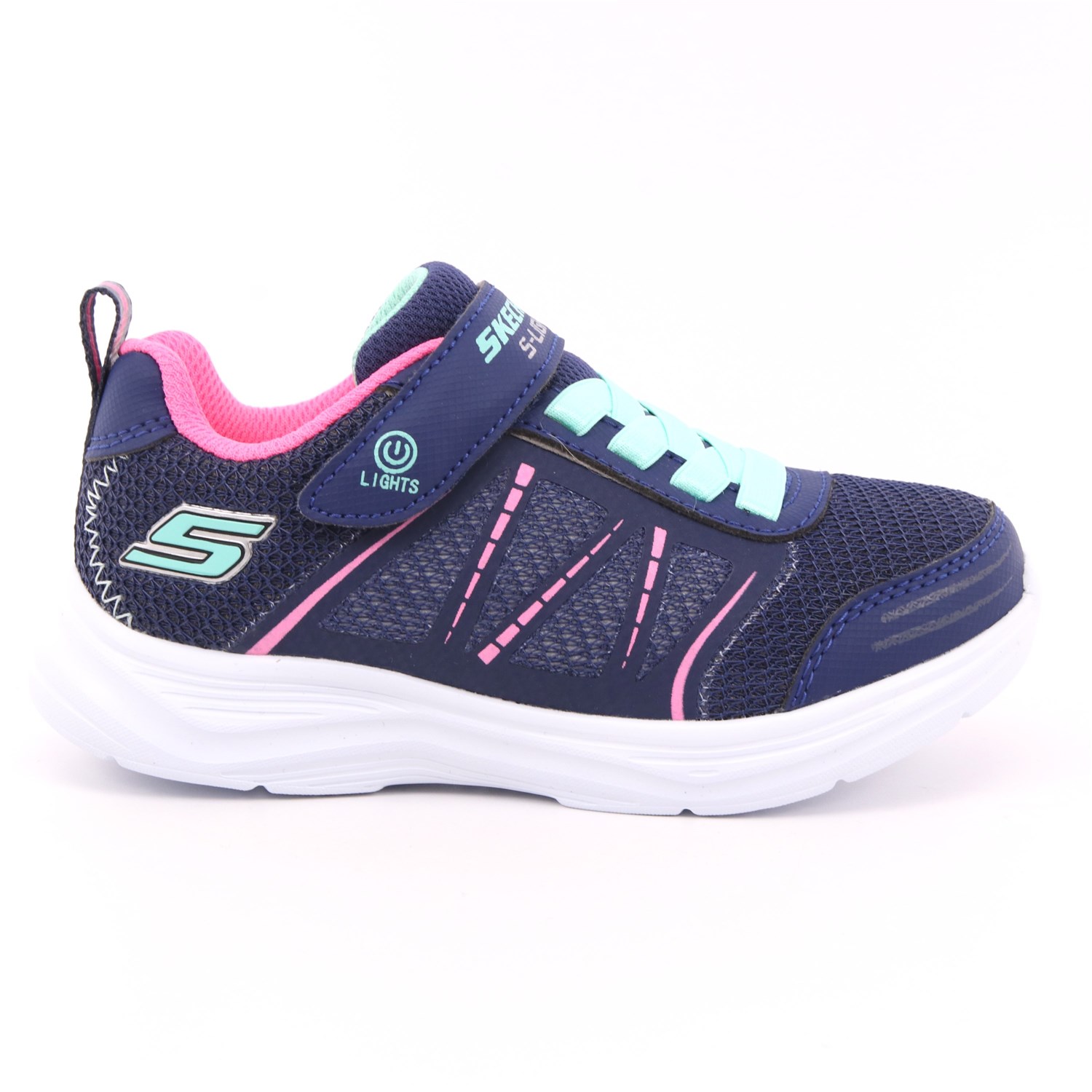 Scarpa Strappi + Elastico Skechers Bambina Blu Scarpa Strappi + Elastico Skechers Bambina Blu Scarpe 155 - 302302L