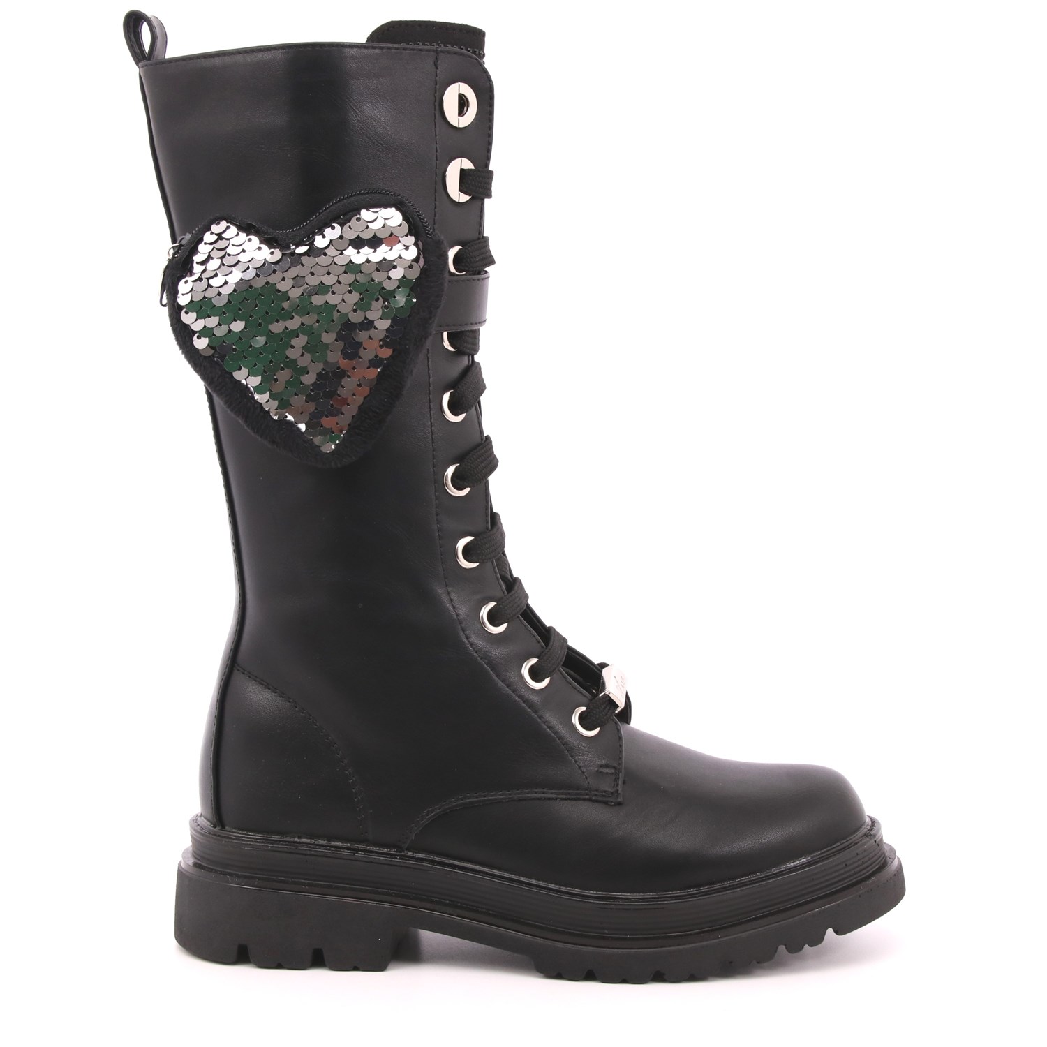 Anfibio Asso Bambina Nero Anfibio Asso Bambina Nero Scarpe 422 - AG12666A