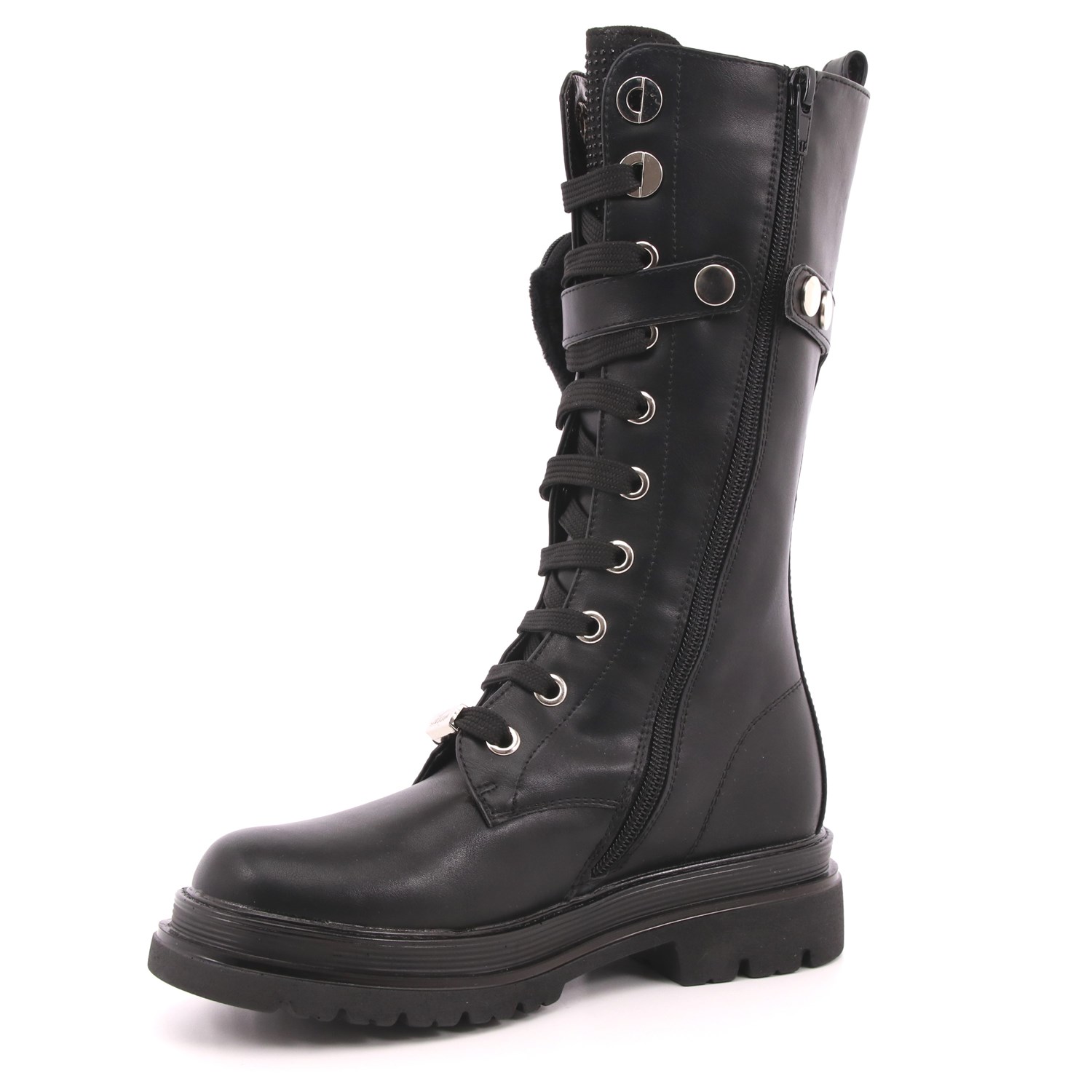 Anfibio Asso Bambina Nero Anfibio Asso Bambina Nero Scarpe 422 - AG12666A